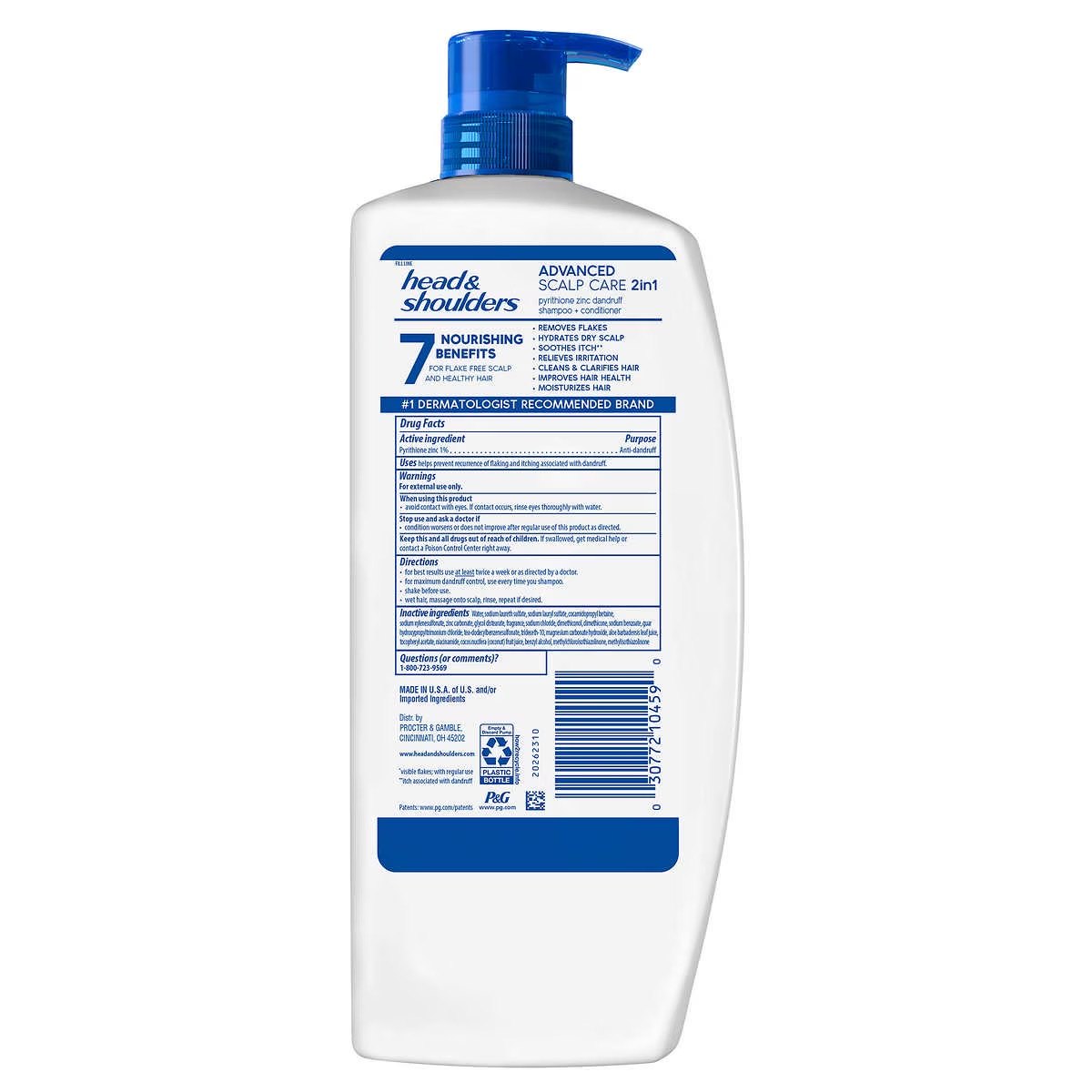 Head & Shoulders 2-in-1 Dandruff Shampoo and Conditioner 40oz - photo 3