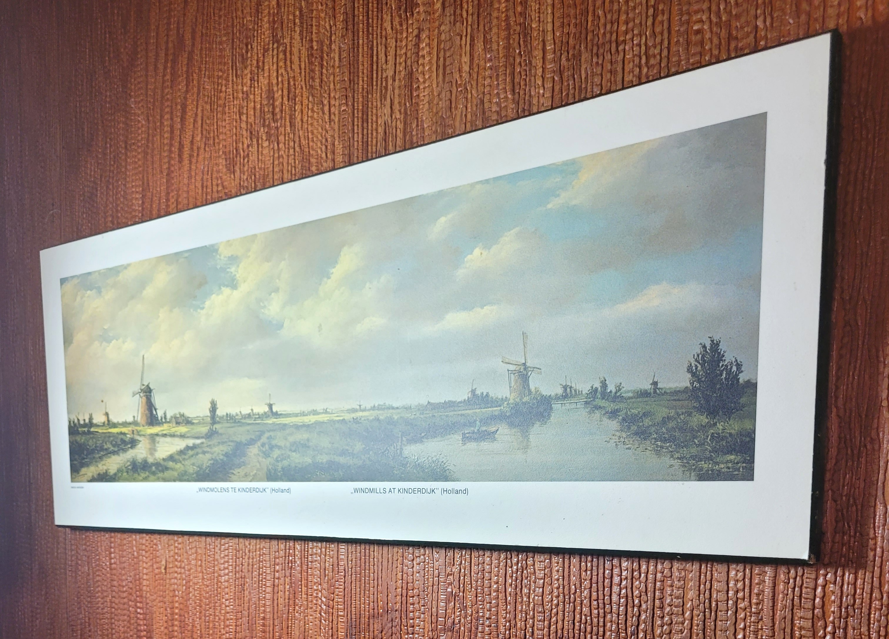 1980s Perma-Art Windmills at Kinderdijk Dutch Landscape Laminate - photo 5