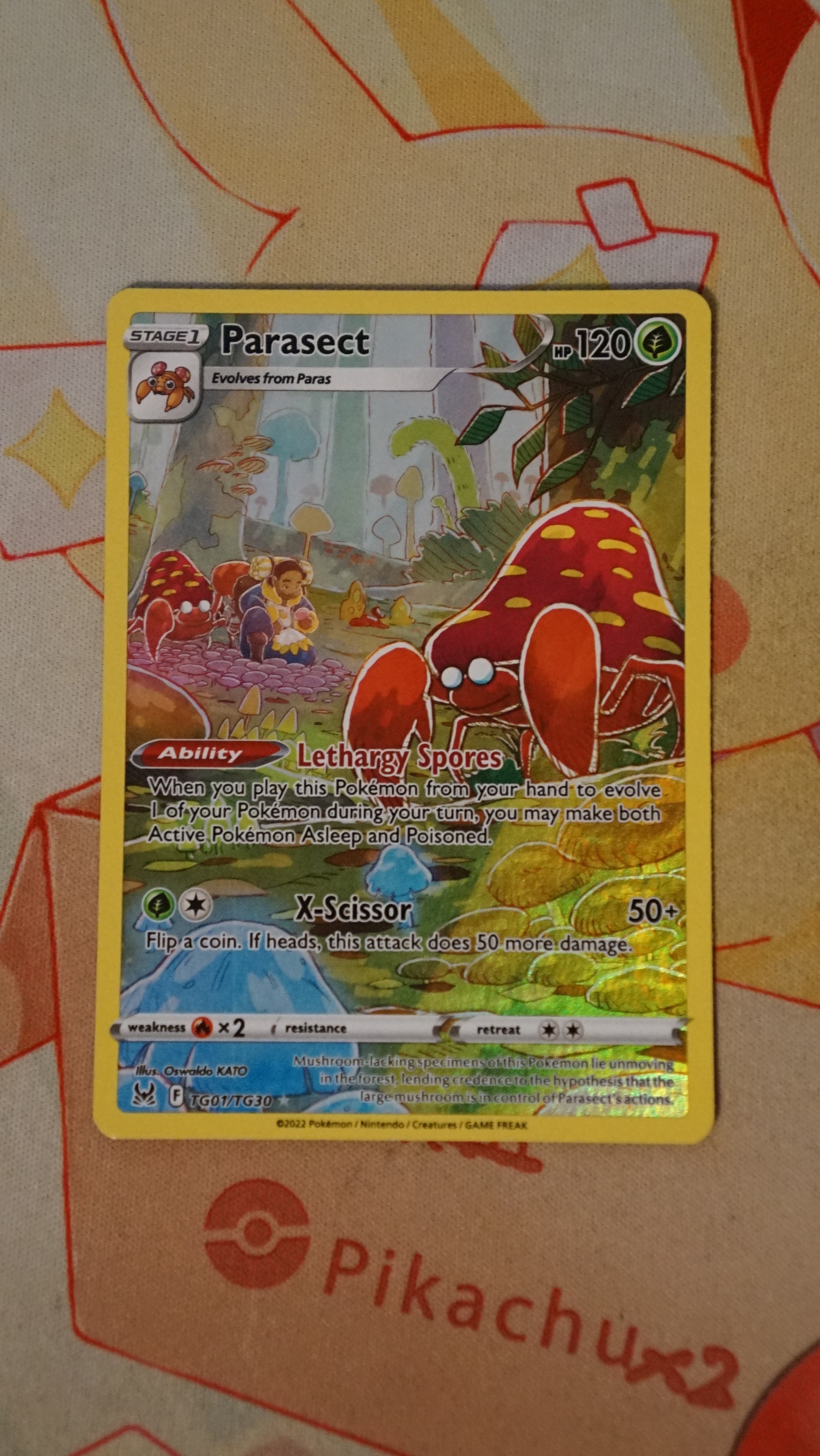 Pokemon Parasect TG01/TG30 Lost Origin Trainer Gallery NM - photo 3