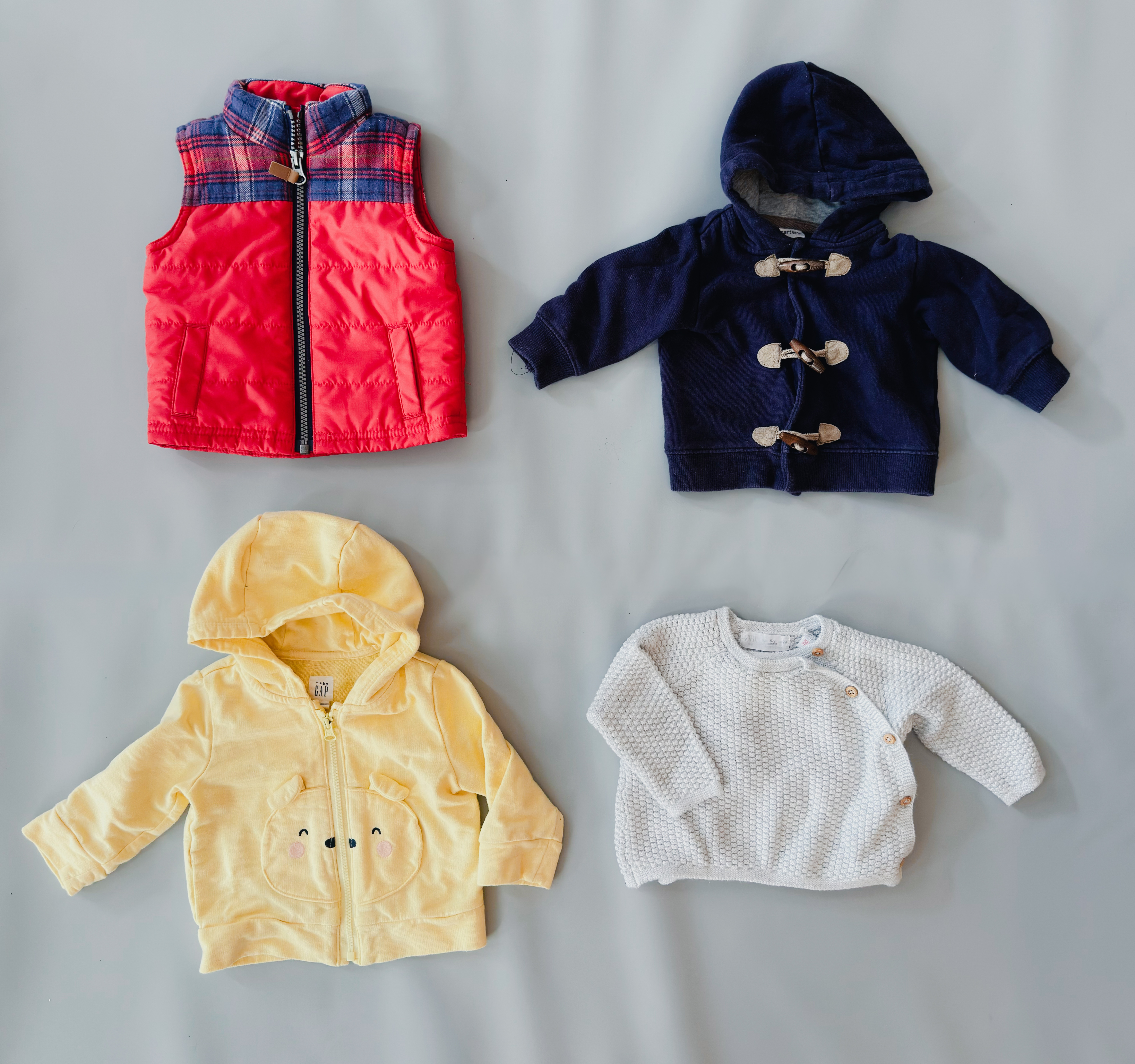 Baby Boy Sweaters and Jackets Bundle - 3-6 Months