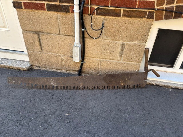 Vintage Cross Cut Saw & Scythe Set