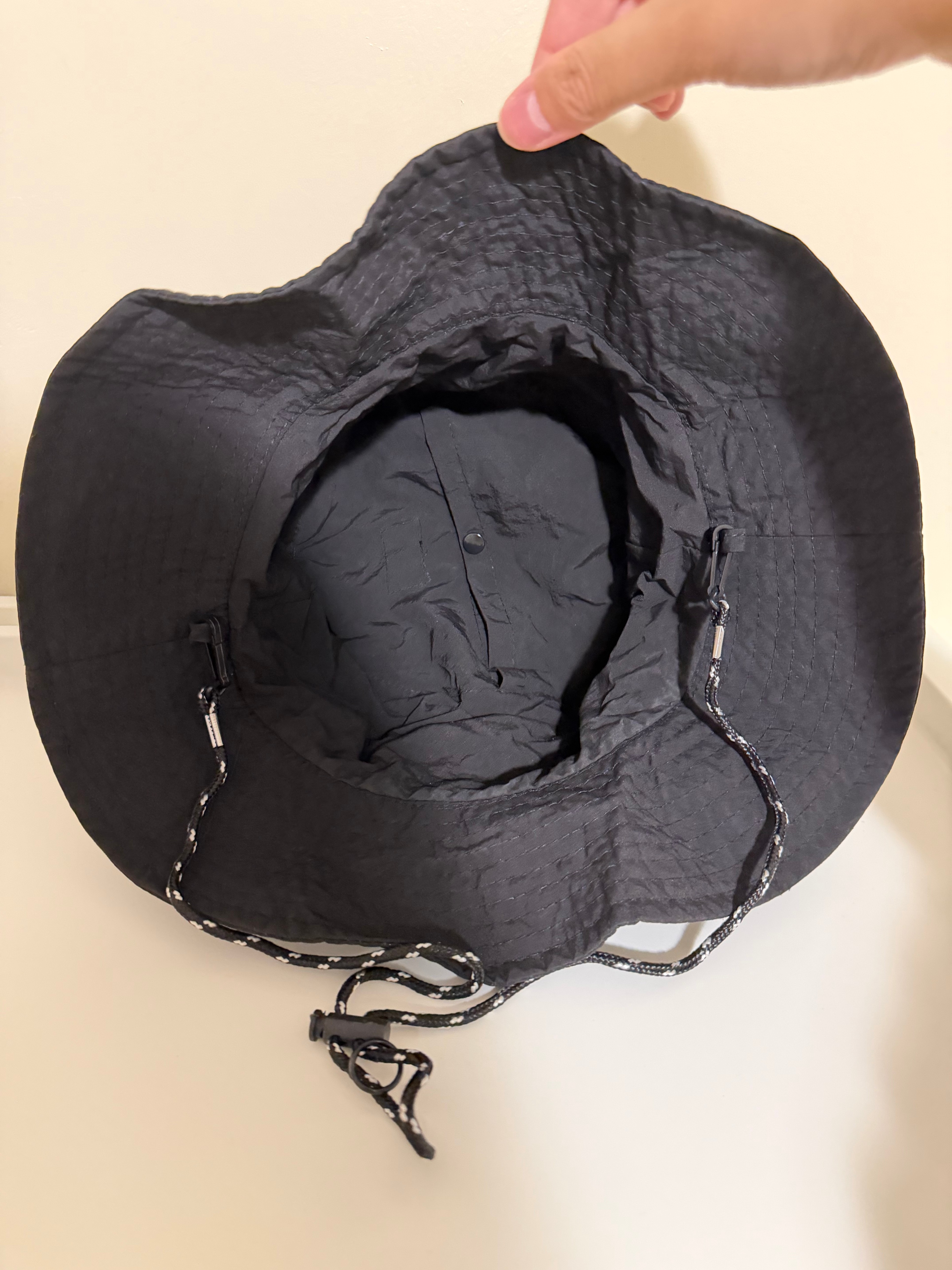 Black Packable Bucket Hat – Adjustable & Foldable - photo 2