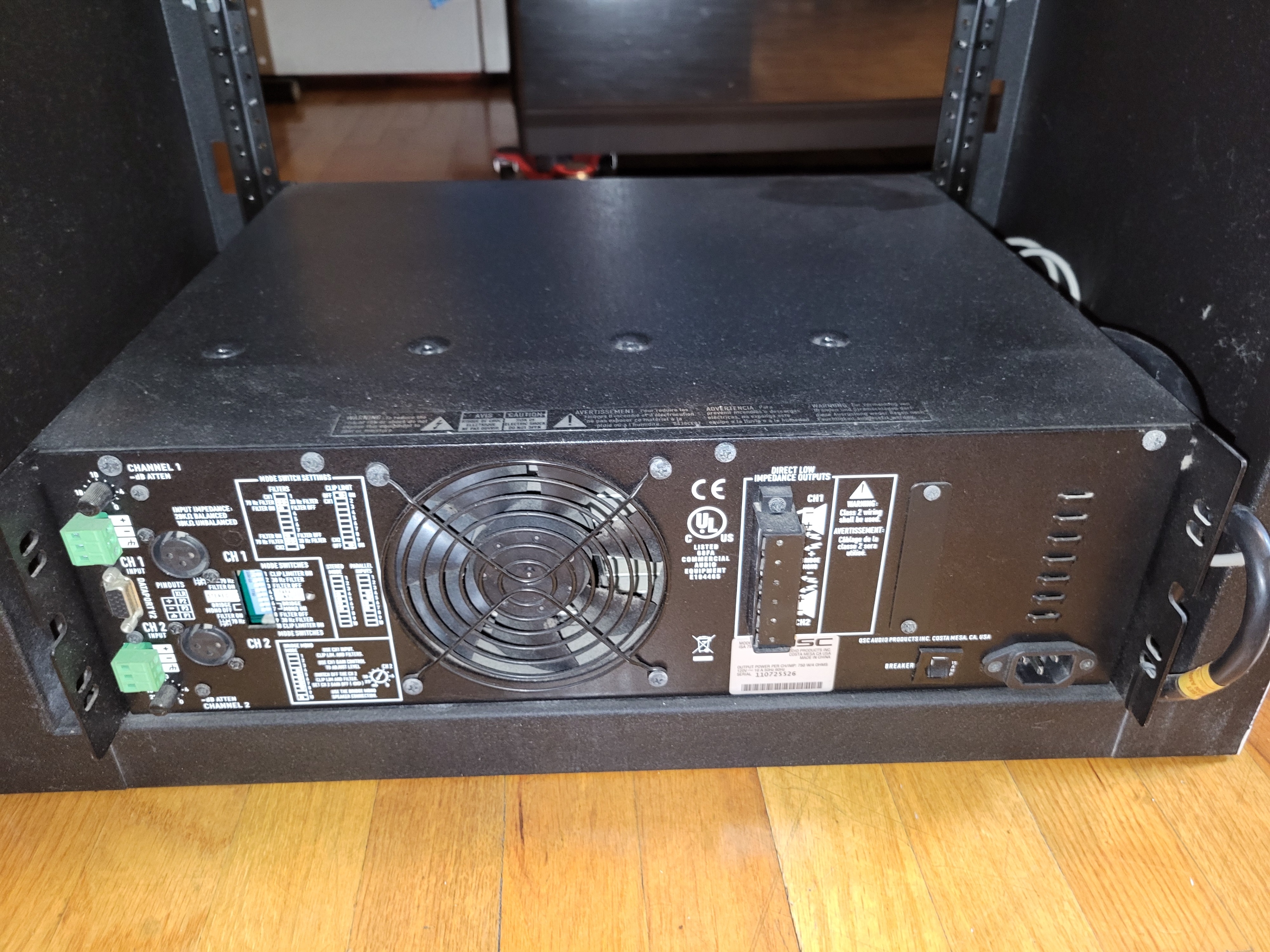 AMPLIFIER (QSC ISA 750 450W ISA)-PAID: $1400 NEW - photo 4