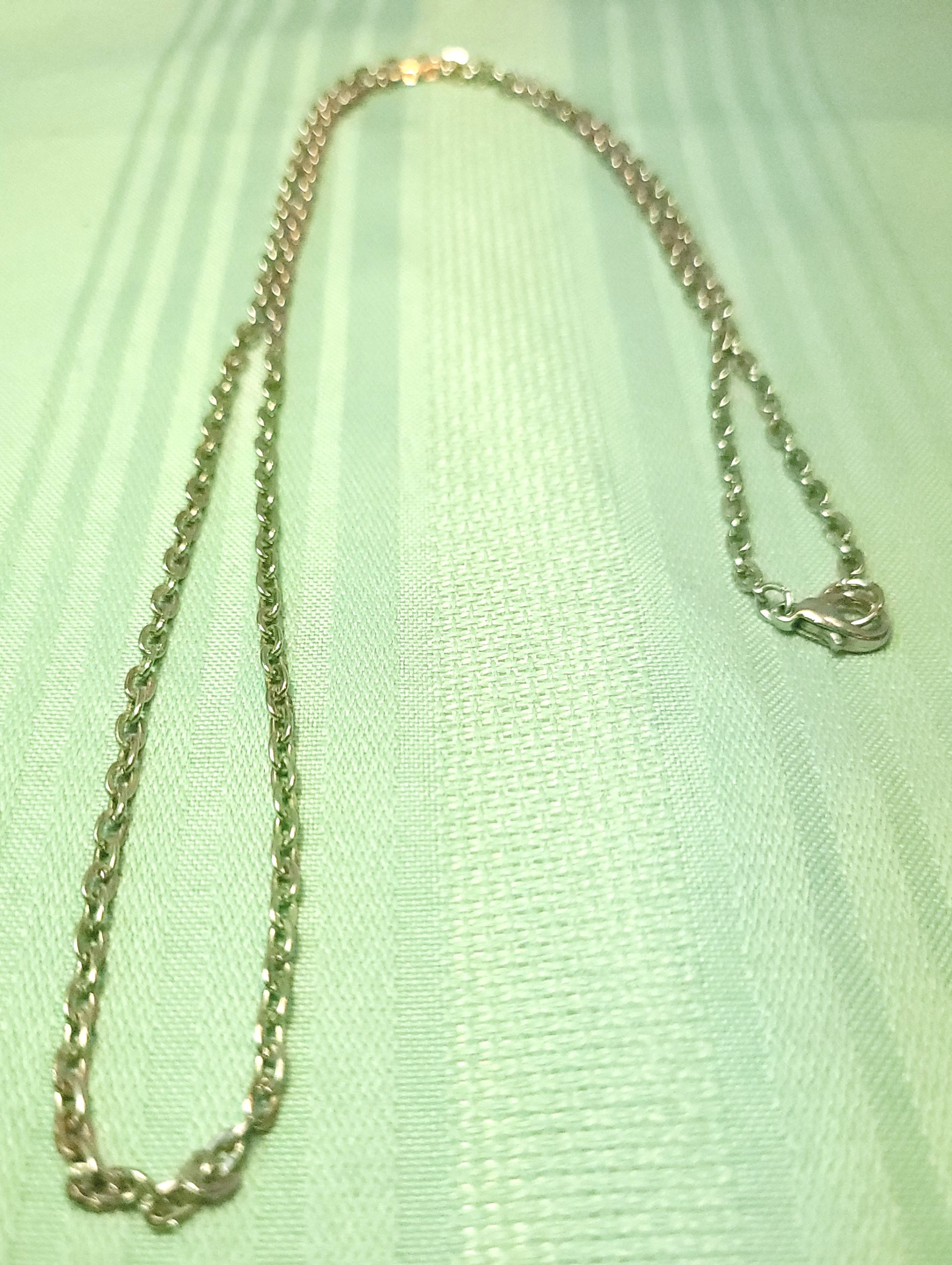 Long Silver Tone Cable Chain Necklace 29.5" | 5mm Flat Link Unis