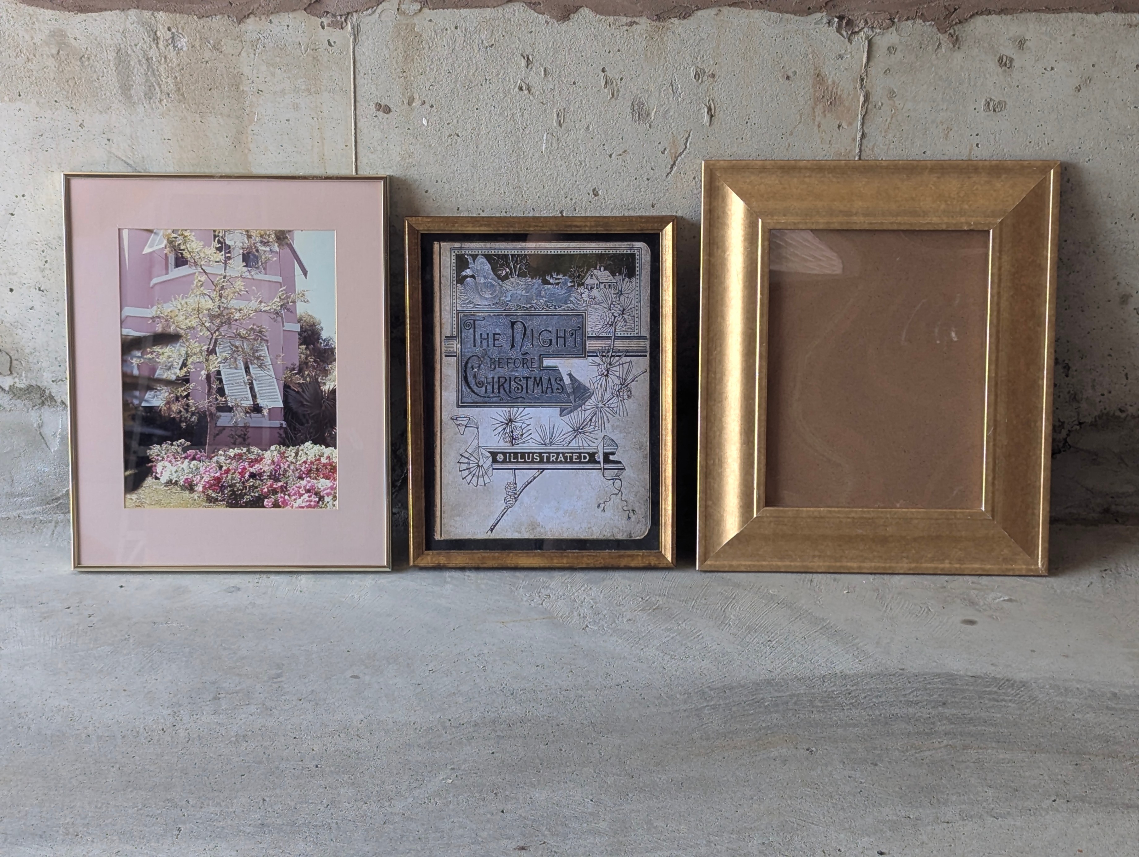 Set of 3 Picture Frames - Various Sizes