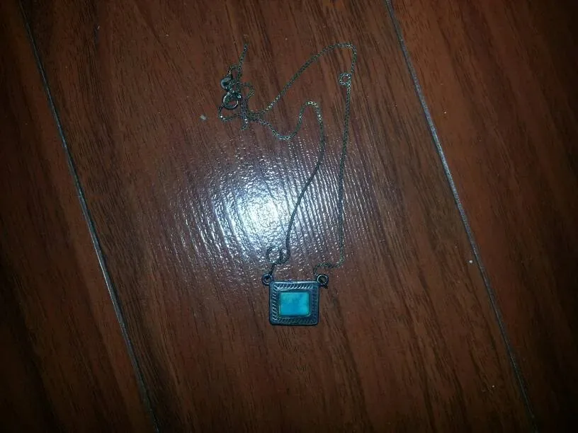 Lovely Real Sterling Silver Vintage Pendant And Chain Necklac... - photo 3