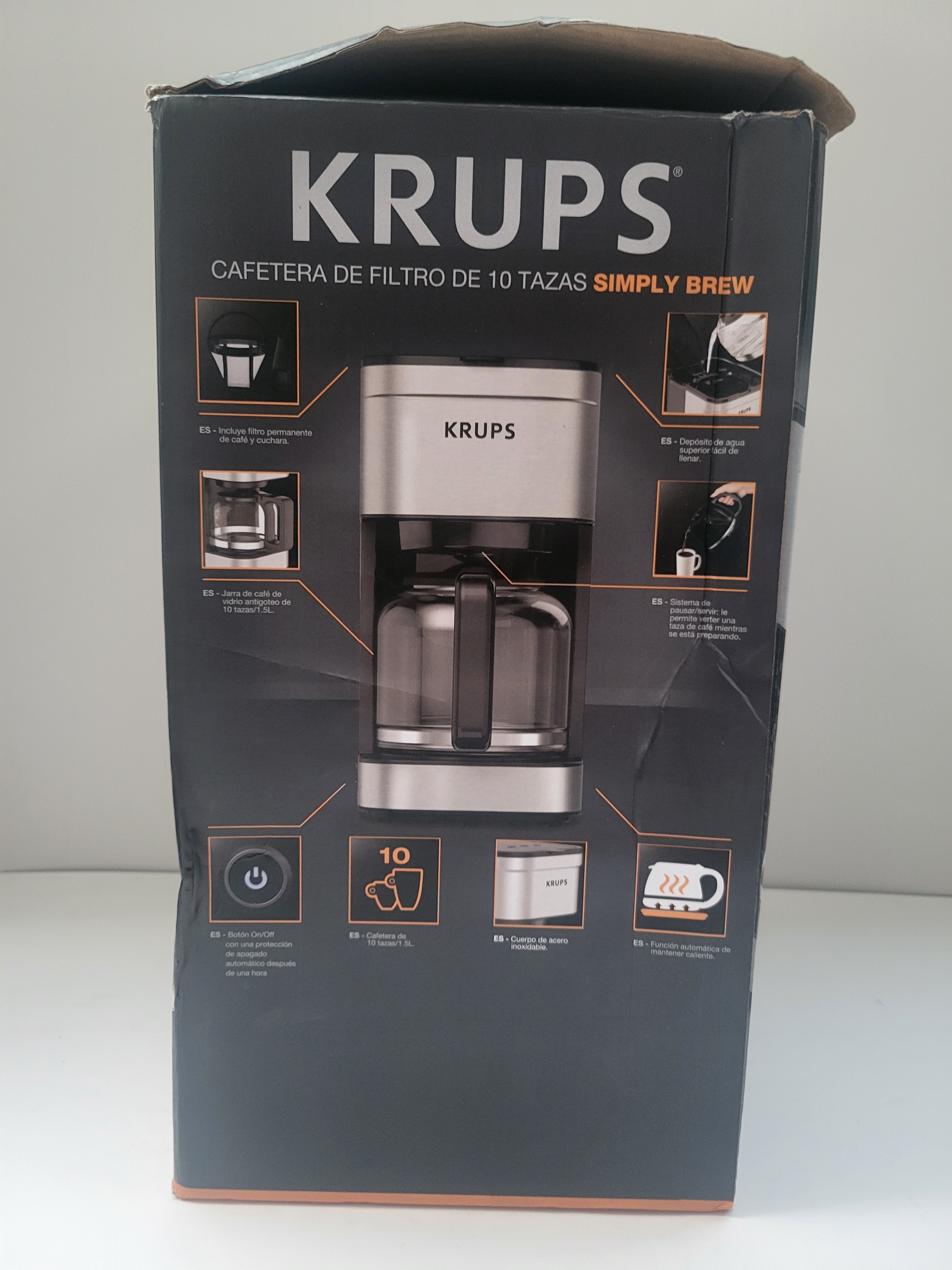 Krups Simply Brew 10-Cup Coffee Maker - Good with Box! - photo 2