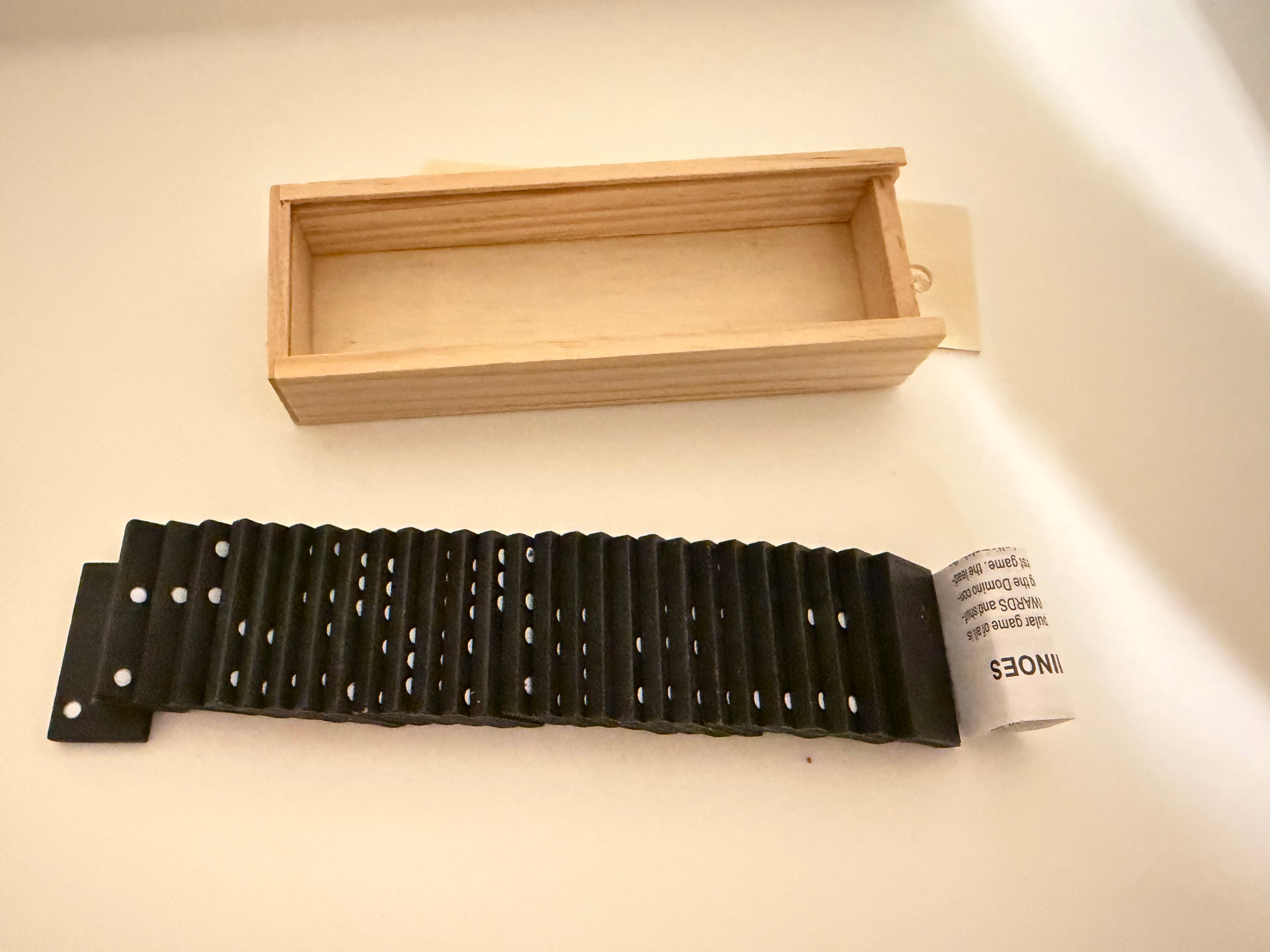 Wooden Domino Set – 28 Pieces with Wooden Box - photo 2