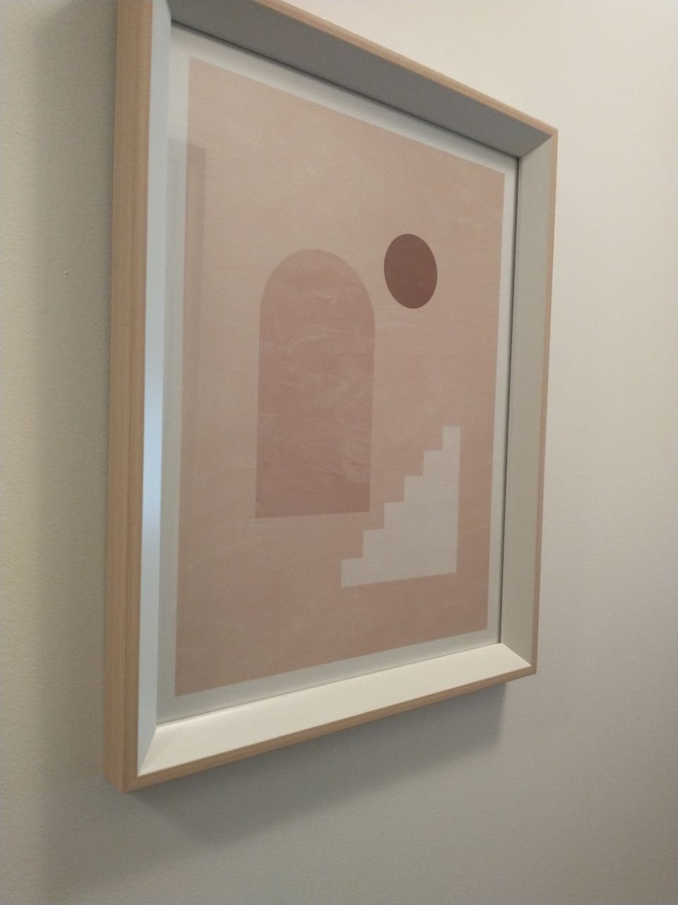 Two framed geometric art prints - photo 4