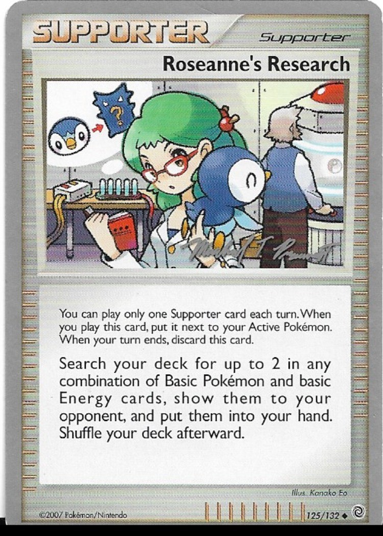 Pokemon Roseannes Research 125/132 World Championships 2010 Deck - photo 4