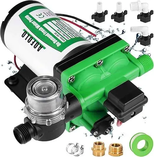 33-Series RV Fresh Water Pump 12V DC 4.0GPM/15.0LPM