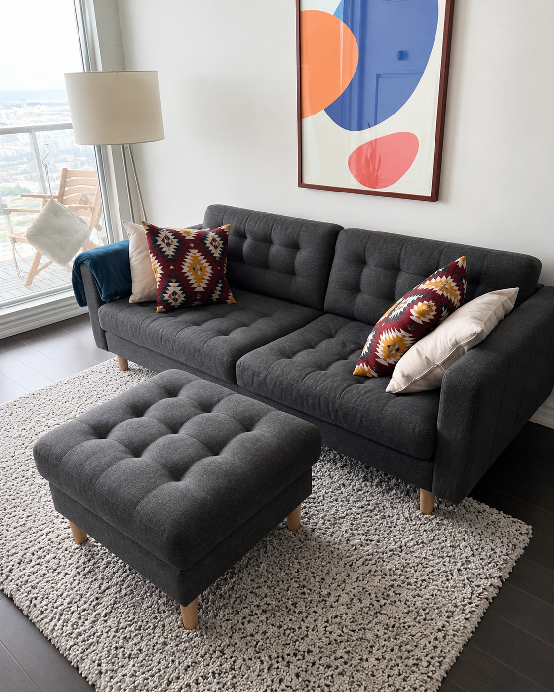 IKEA LANDSKRONA 3-Seat Sofa – Dark Grey - photo 2
