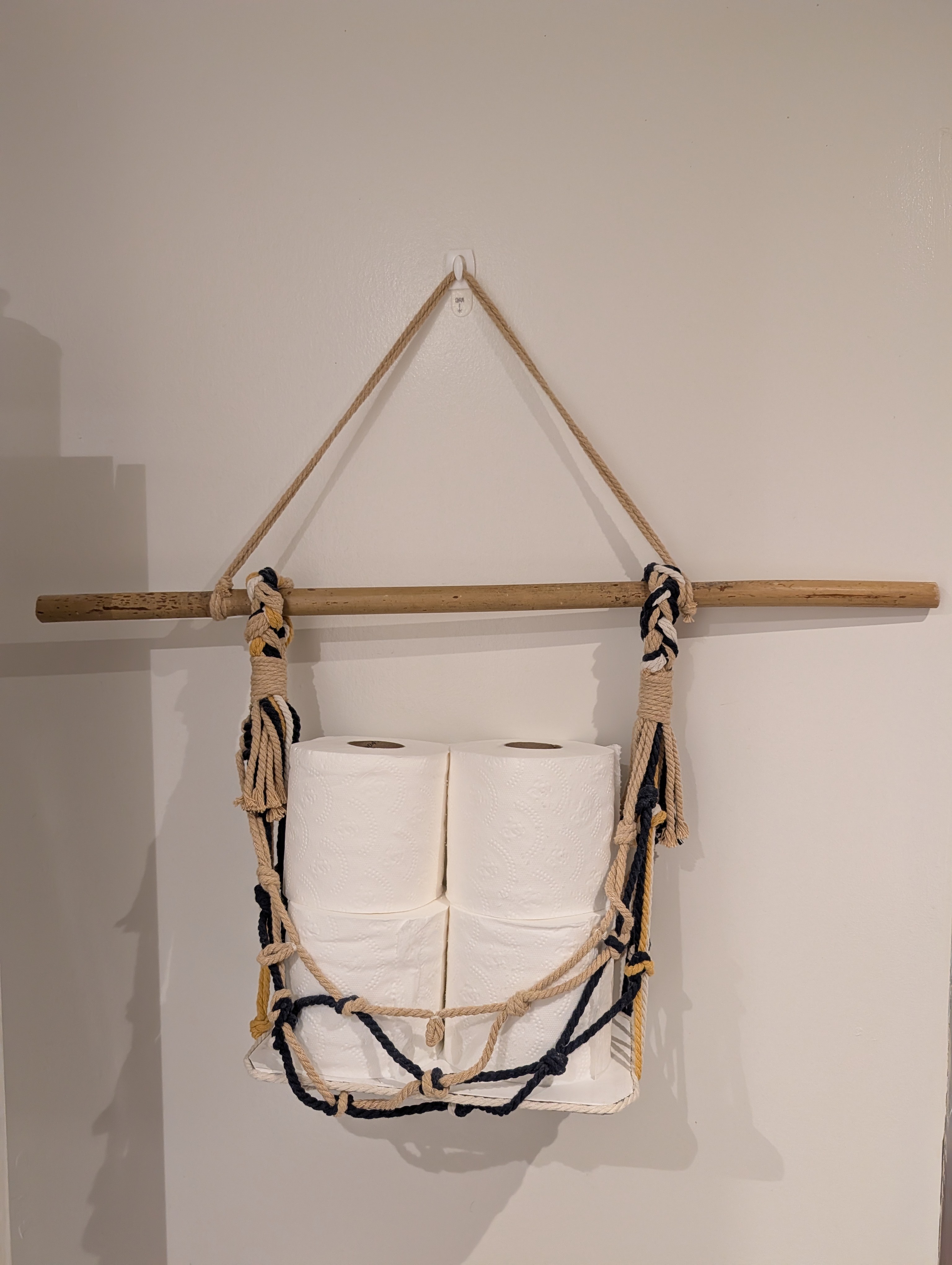 Macramé Leaf Wall Hanging + 3 Faux Plants + Macramé TP Holder - photo 5