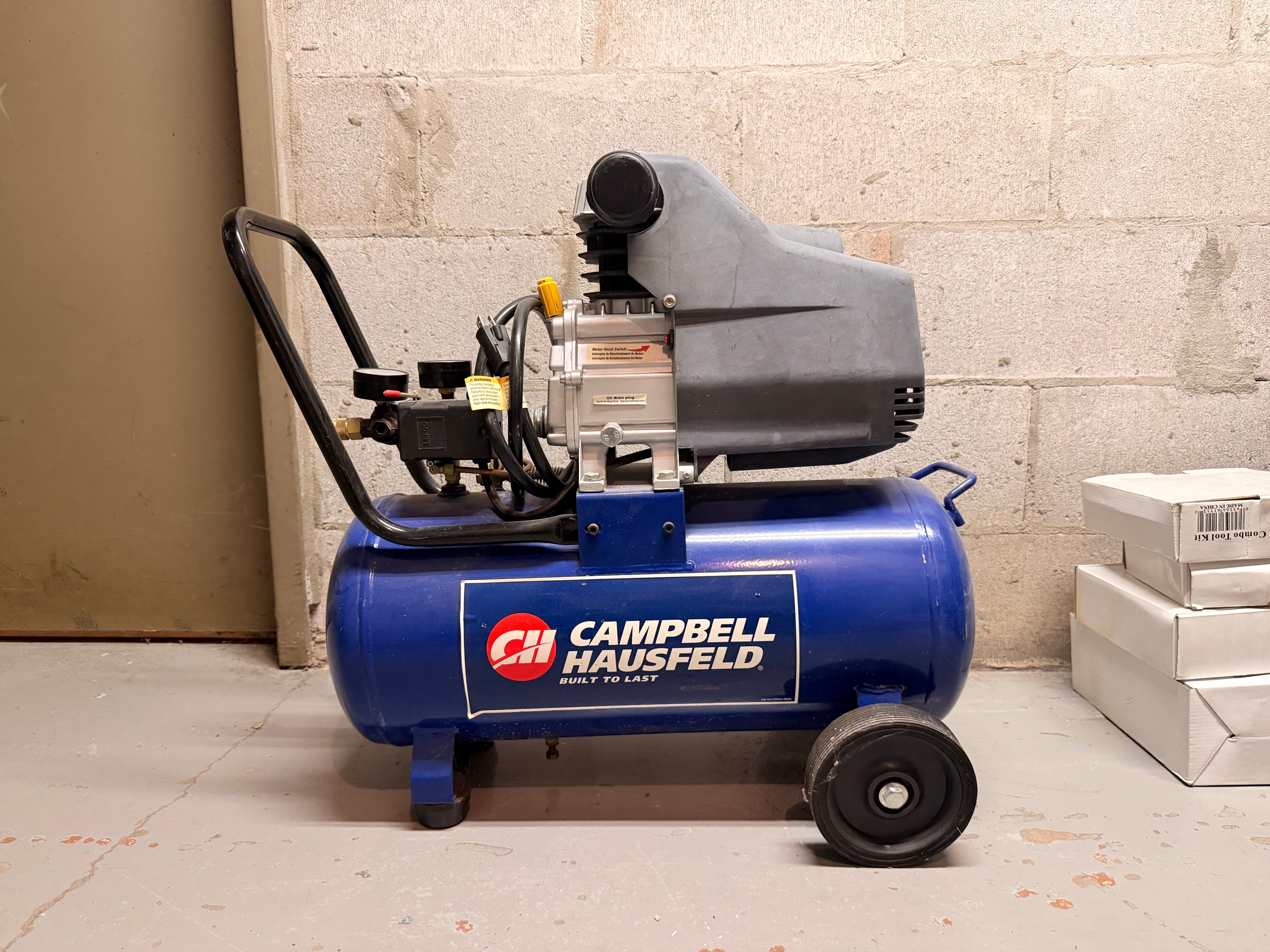 Campbell Hausfeld Air Compressor with Hoses and Tools