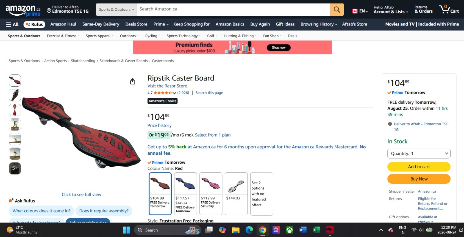 Ripstik Caster Board