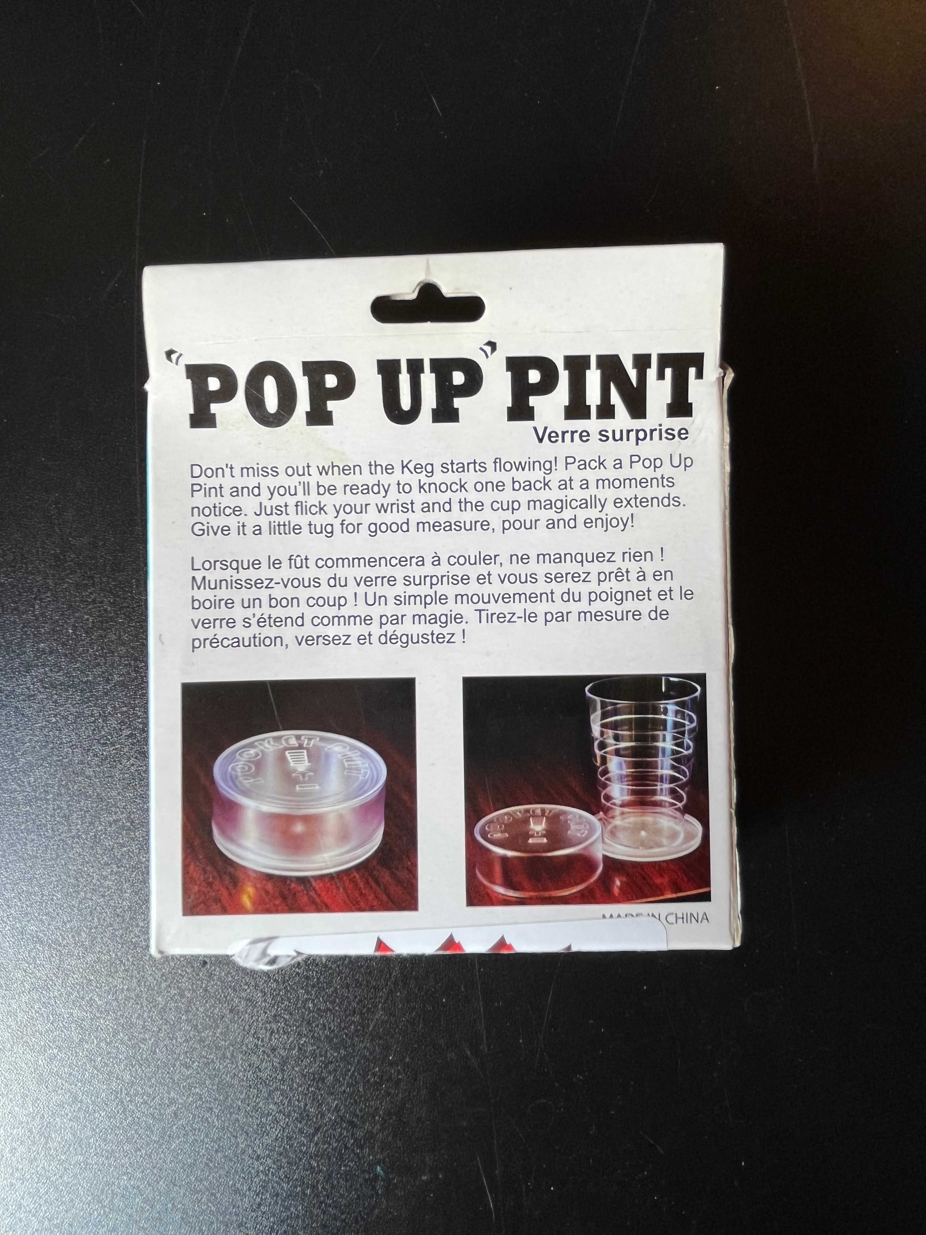 New Pop Up/Collapsible Plastic Pint Glass Great for Poolside - photo 2