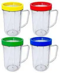 New Magic Bullet Blender Cups With Coloured Rims And 2 Option... - photo 2