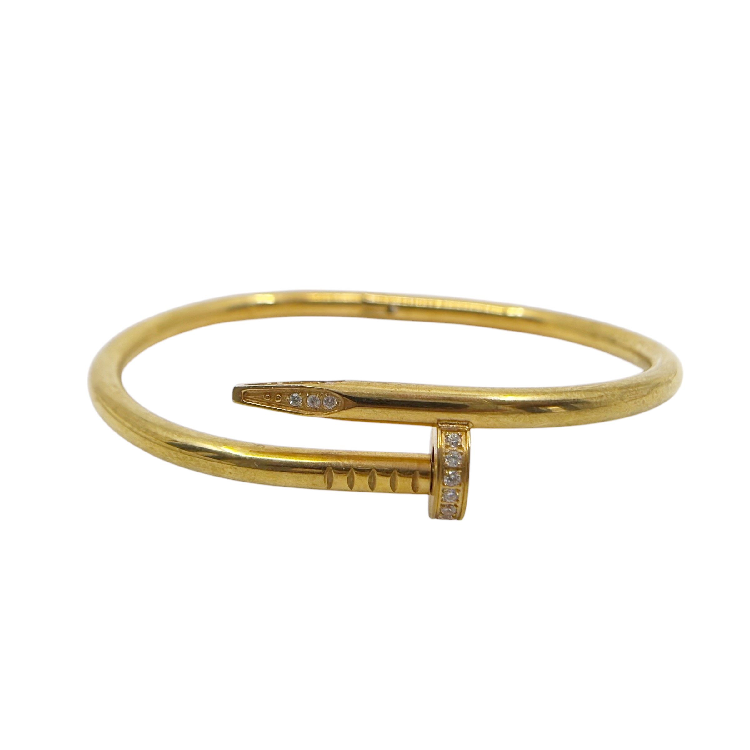 Gold Tone Just un Clou cubic zirconia bracelet - photo 4