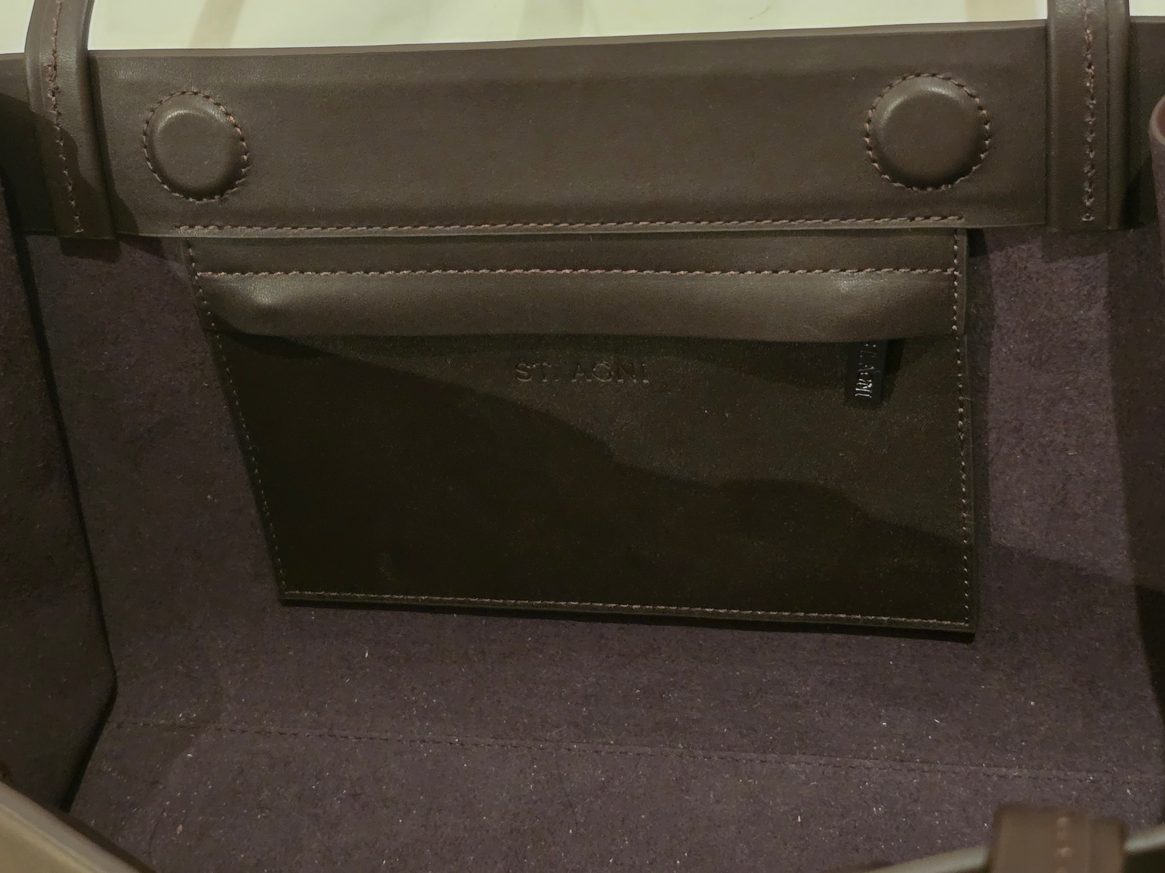 St Agni Slim Wonton Leather Bag - photo 4