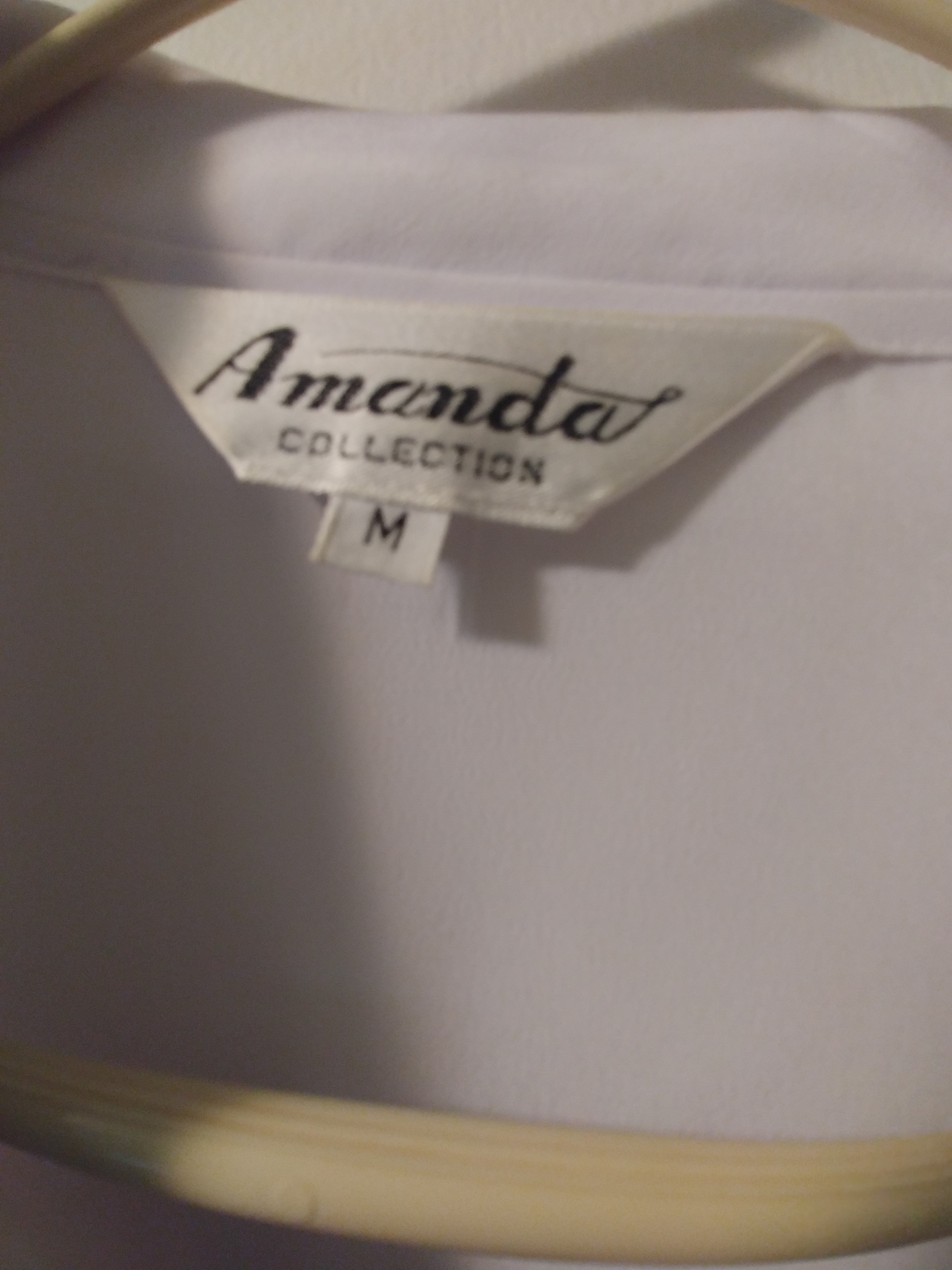 Amanda Collection White Embroidered Blouse - Size M - photo 4