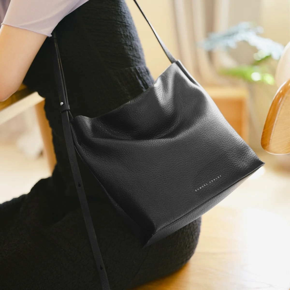 **Samuel Ashley Poppy Leather Bag 🖤 Brand New** - photo 2