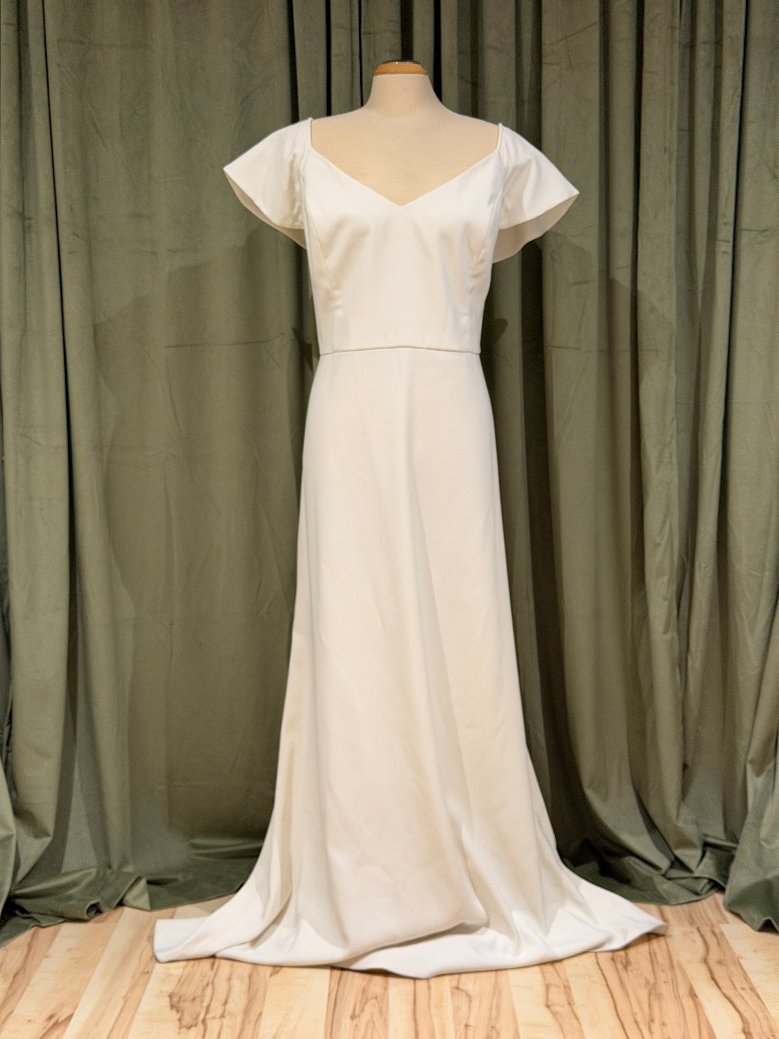 Plus Size Jenny Yoo Crepe Wedding Dress Size 22L