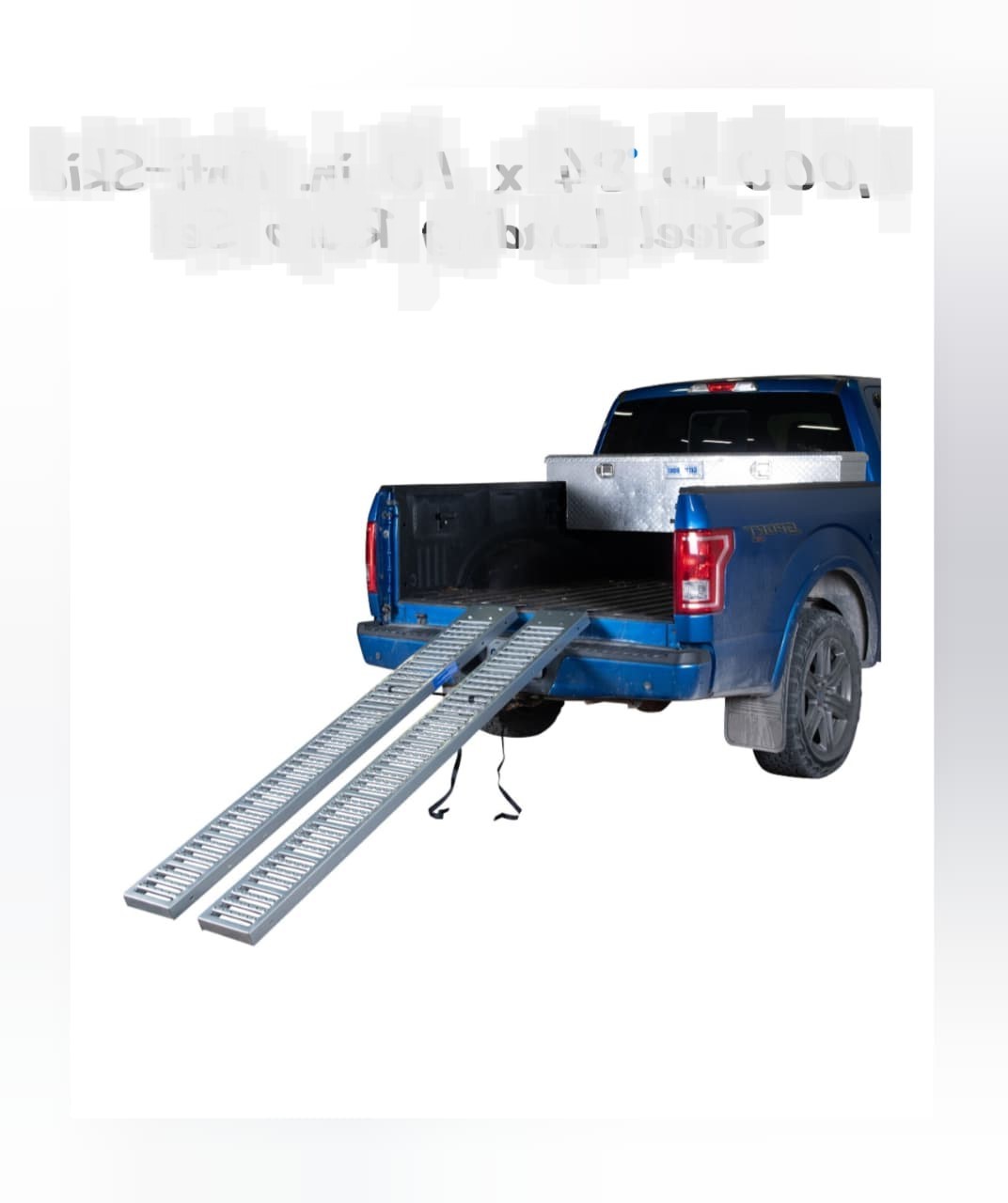 1000 lb Steel Loading Ramps 84x10 Anti-Skid
