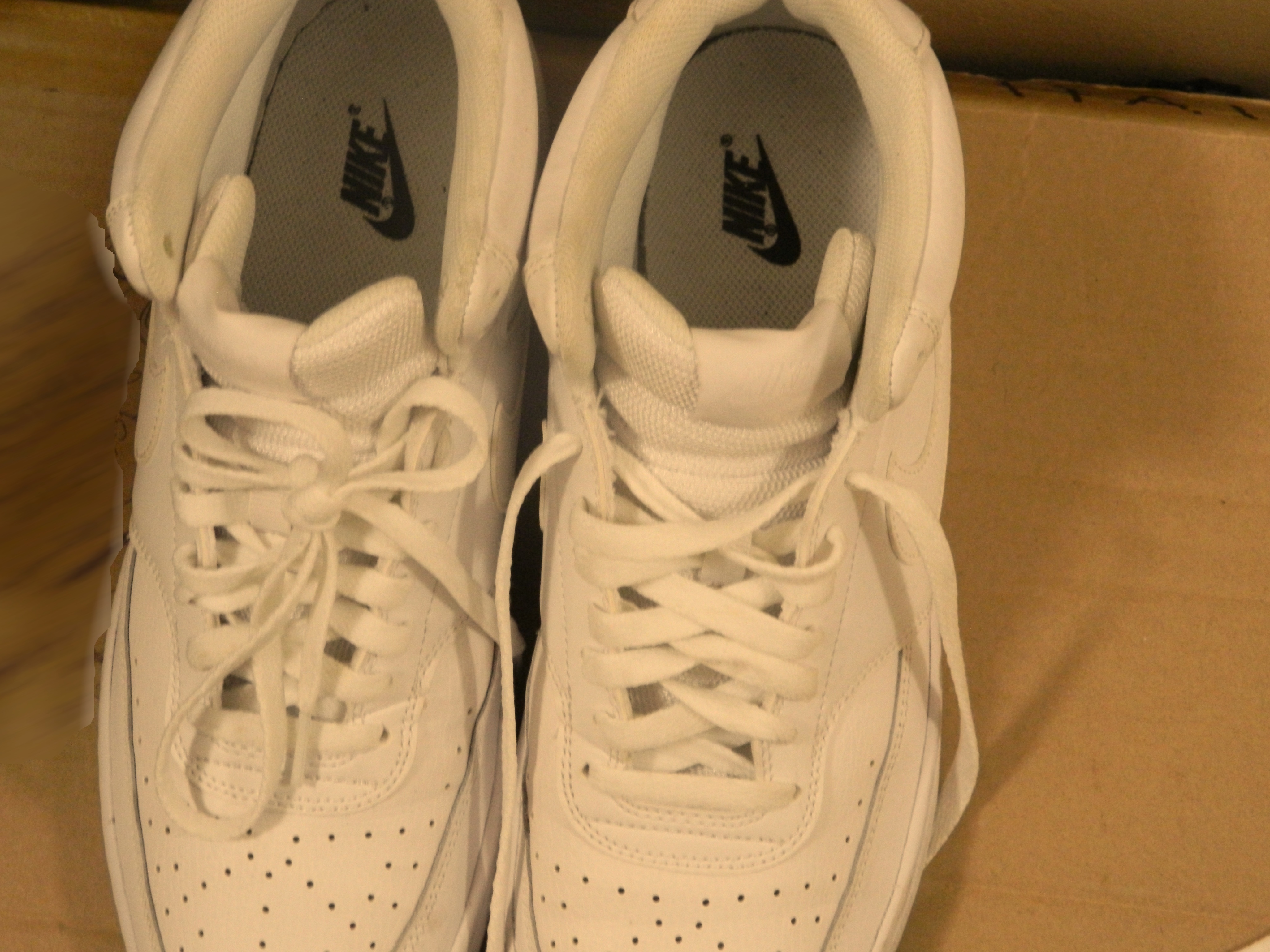 Used Classic Nike Air Force High Top Sneakers White - photo 4