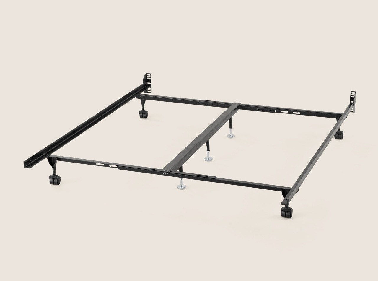 Full/Queen/King Metal Bed Frame With Casters