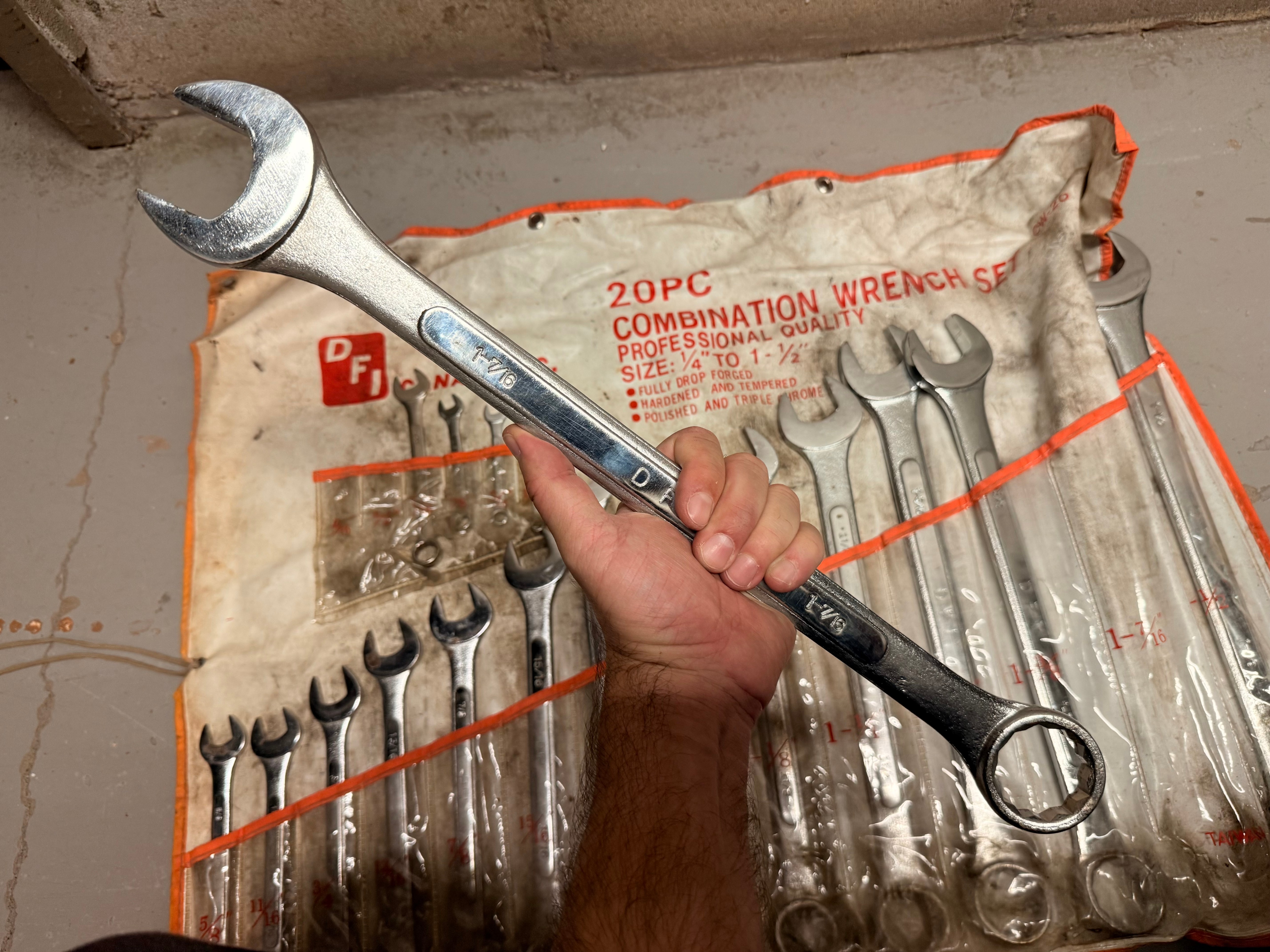 20pc Large Combination Wrench Set - 1/4" to 1-1/2"