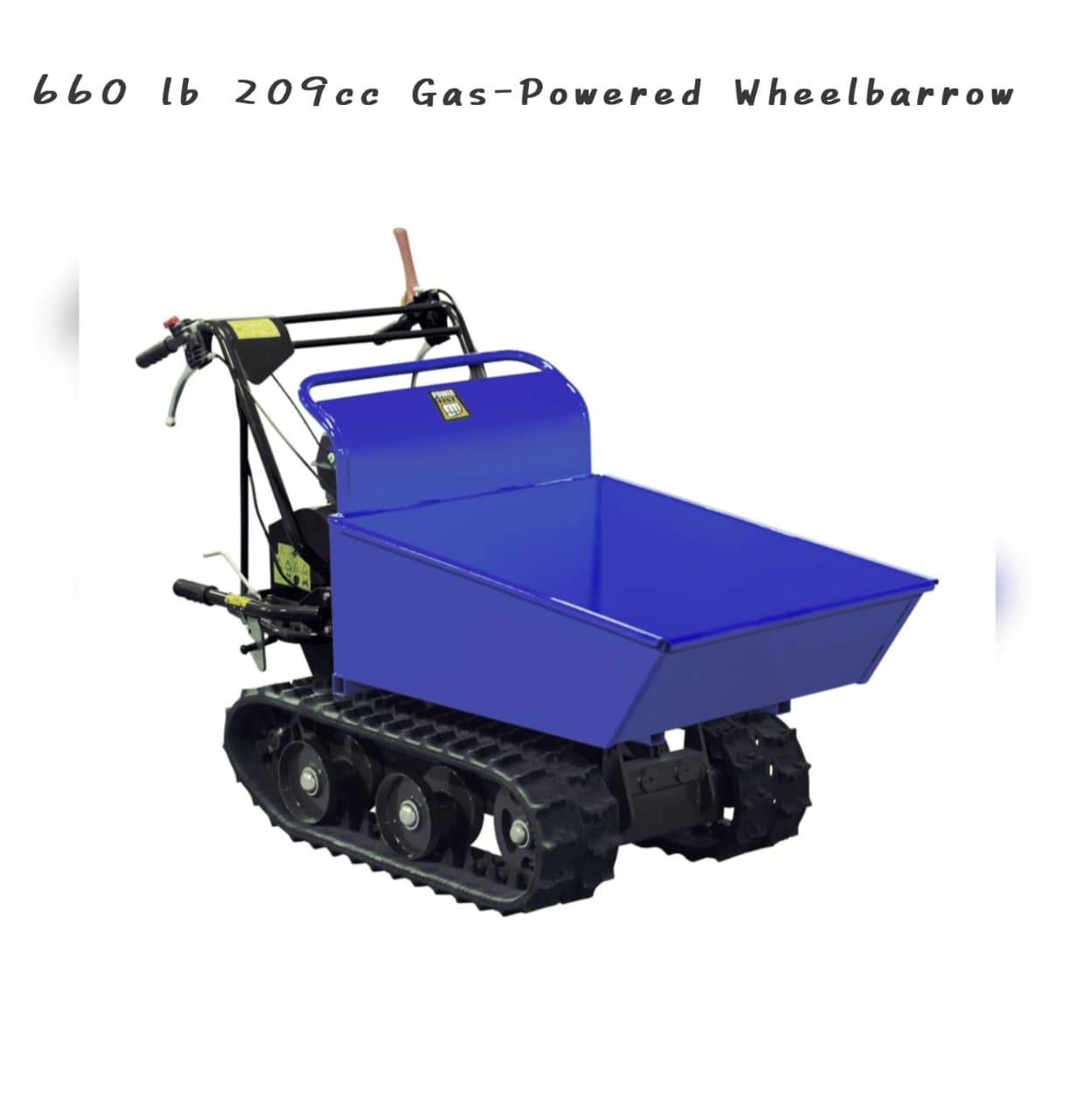 660 lb 209cc Gas-Powered Wheelbarrow