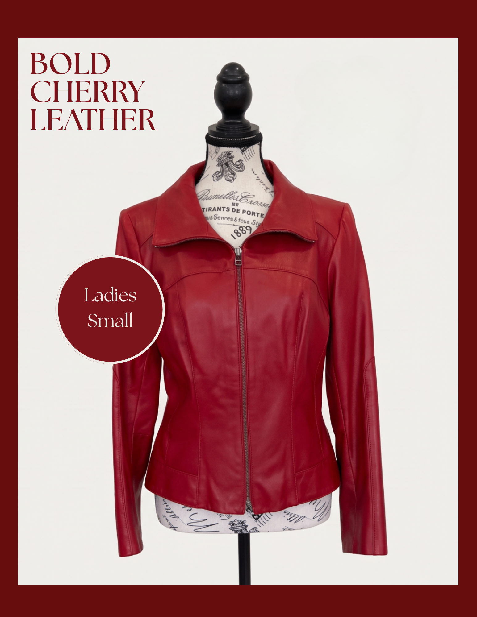 Danier Leather Red Jacket - Women's Small