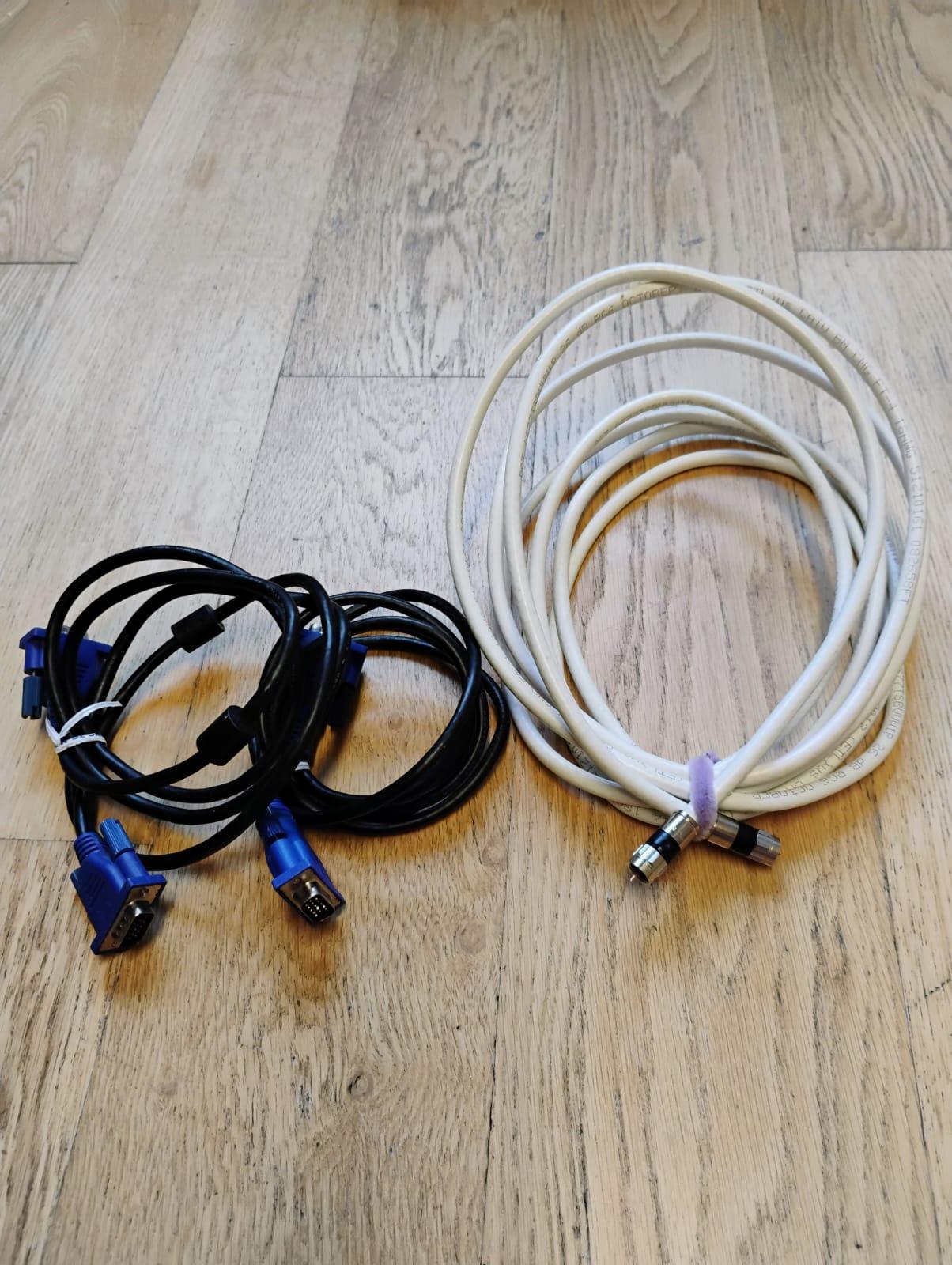 VGA and Coaxial Cables