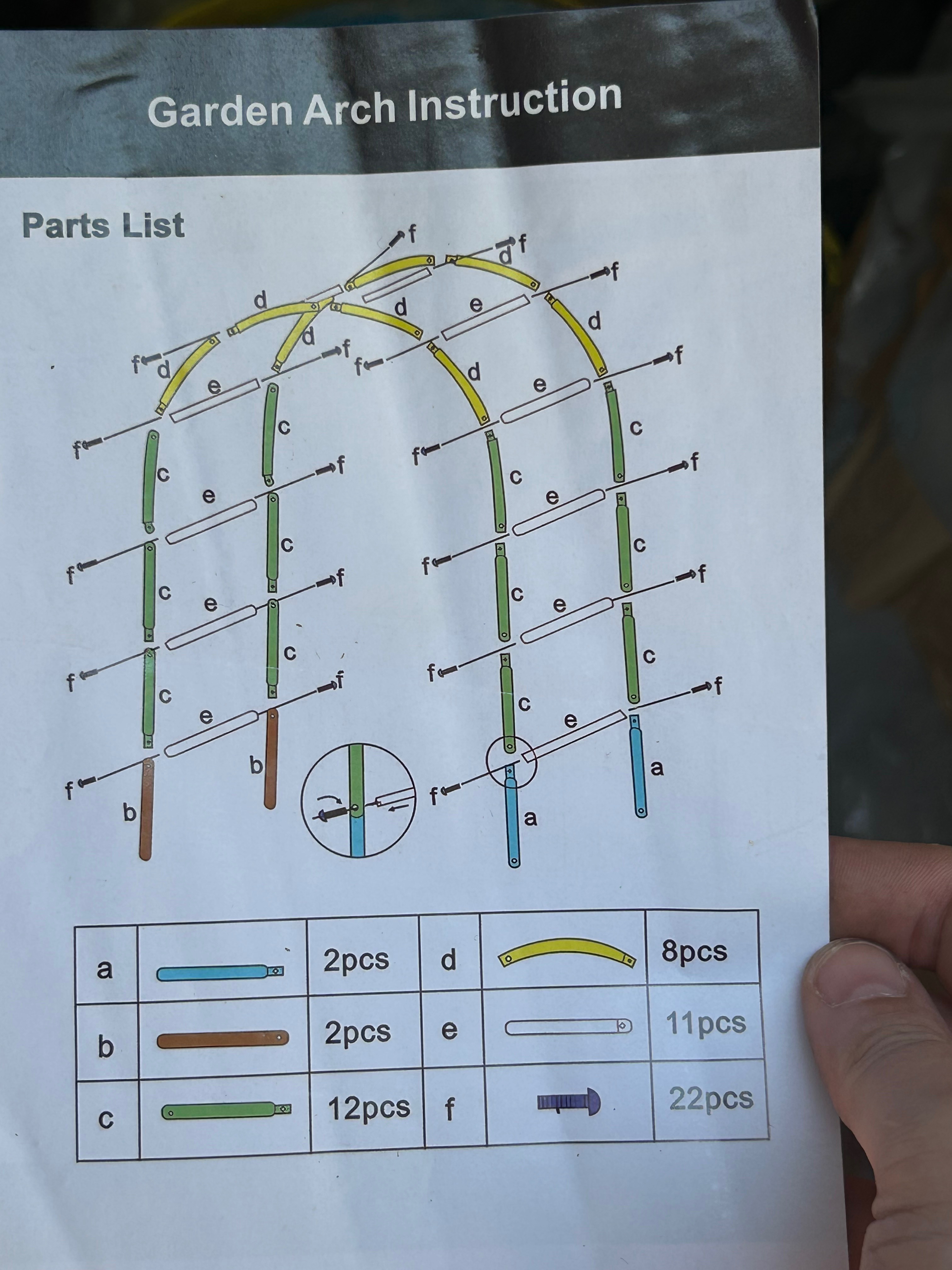 Green Metal Garden Arch
