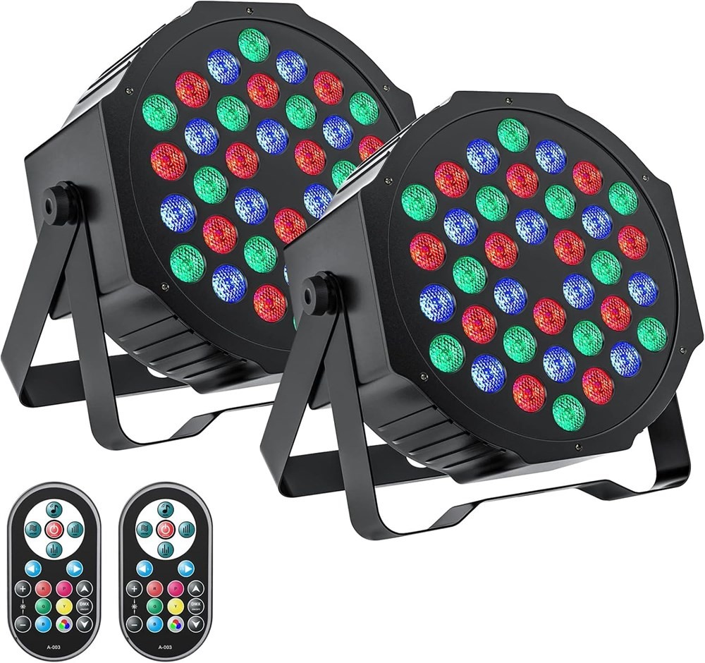 DJ Lights RGB Wired Stage Lights with Remote Control - photo 2