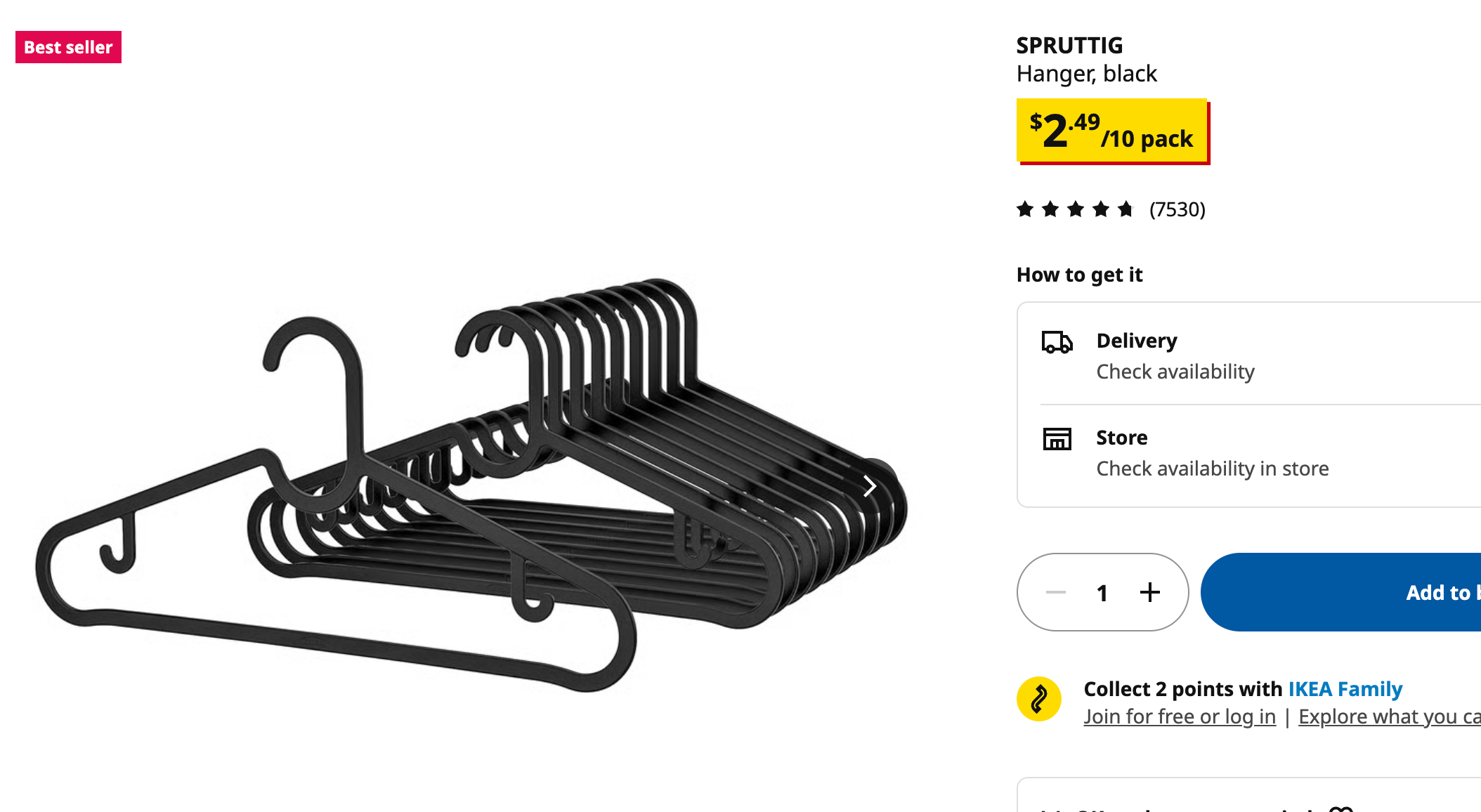 IKEA Black Hangers – 60 Pieces - photo 3