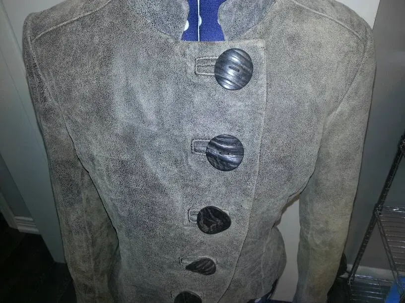 Danier Fall/Spring Leather Jacket With Houndstooth Interior - photo 2