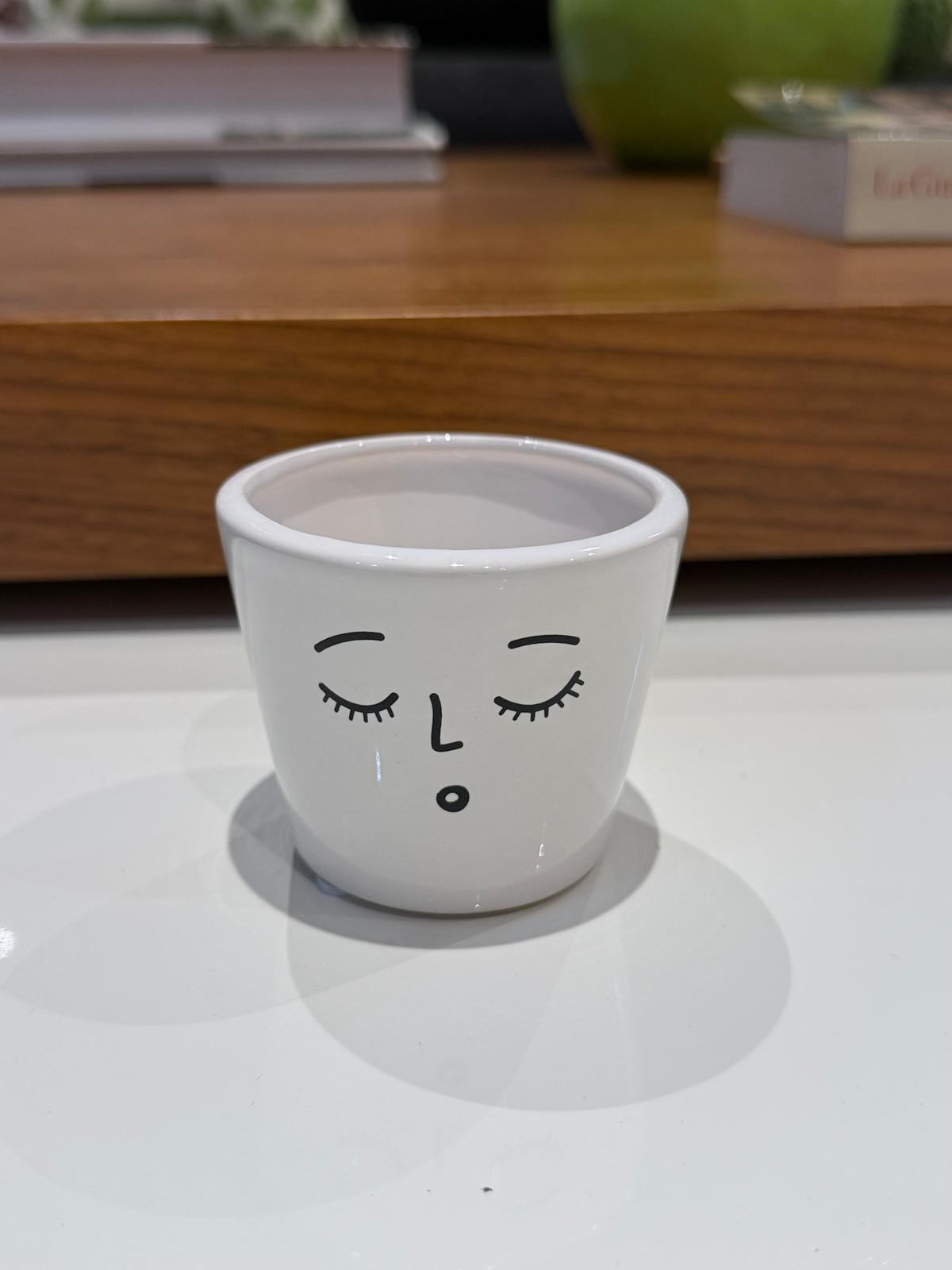Ceramic Face Planter Pot