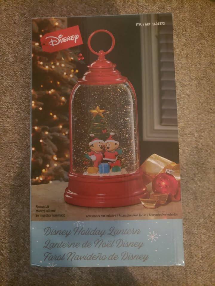 Disney Holiday Lantern. New in box.