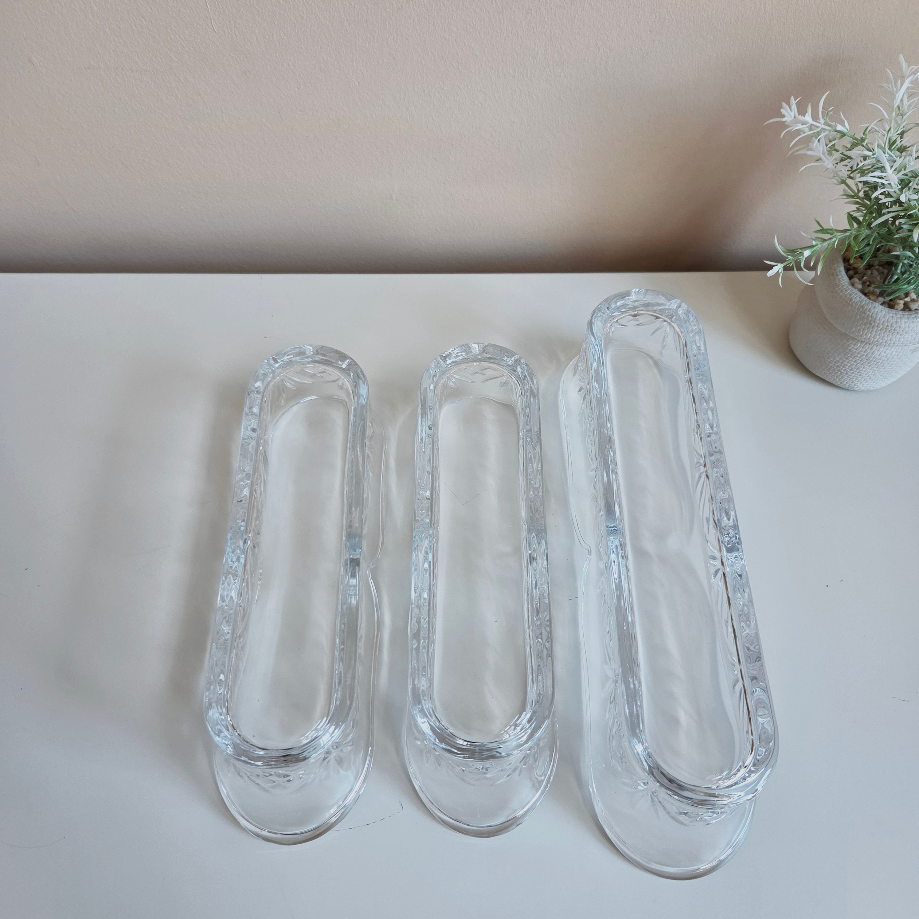 Dublin Collection - 3 Crystal Flatware Caddies - Pre-Loved! 🍴 - photo 4