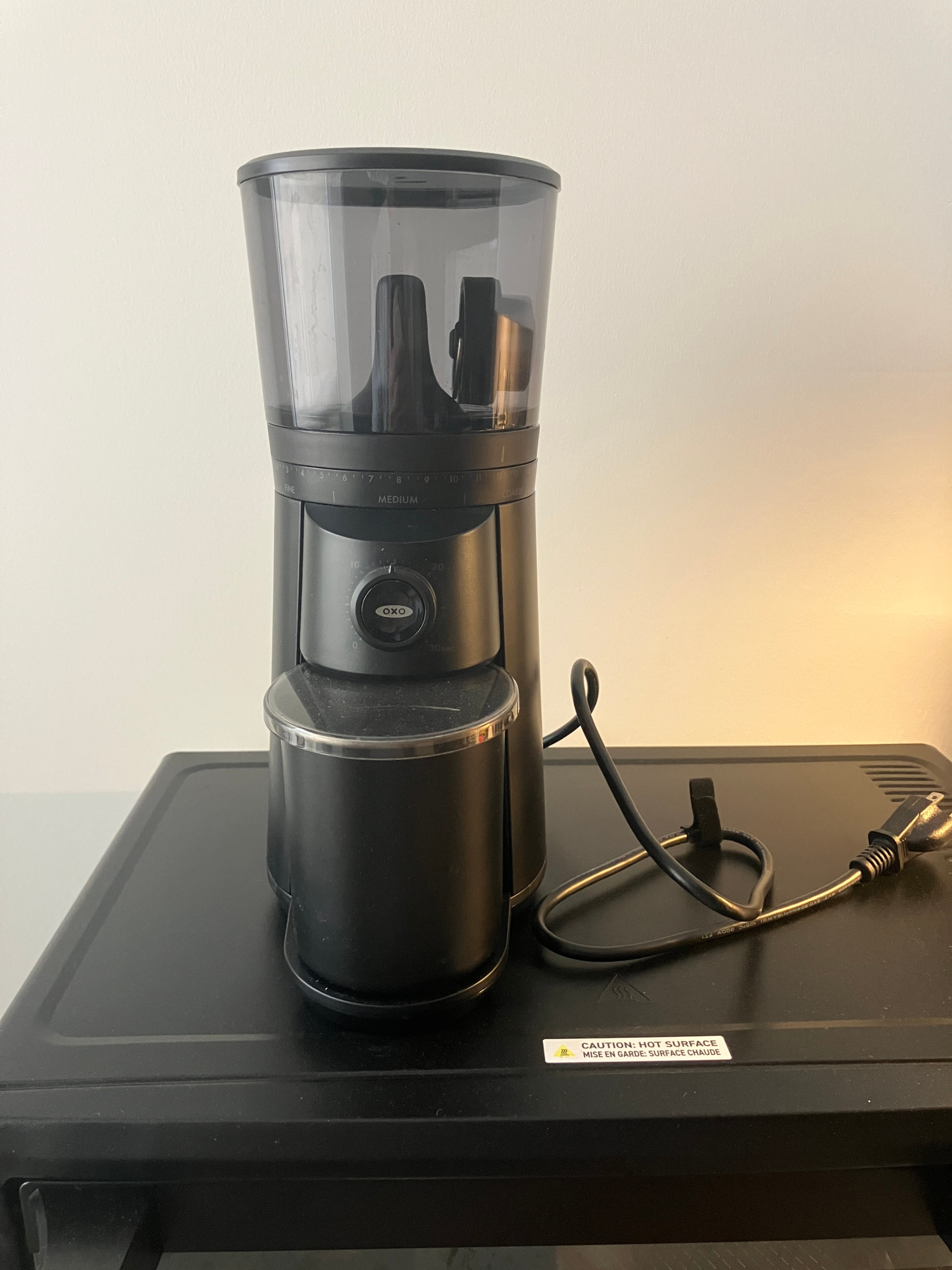 OXO conical coffee grinder