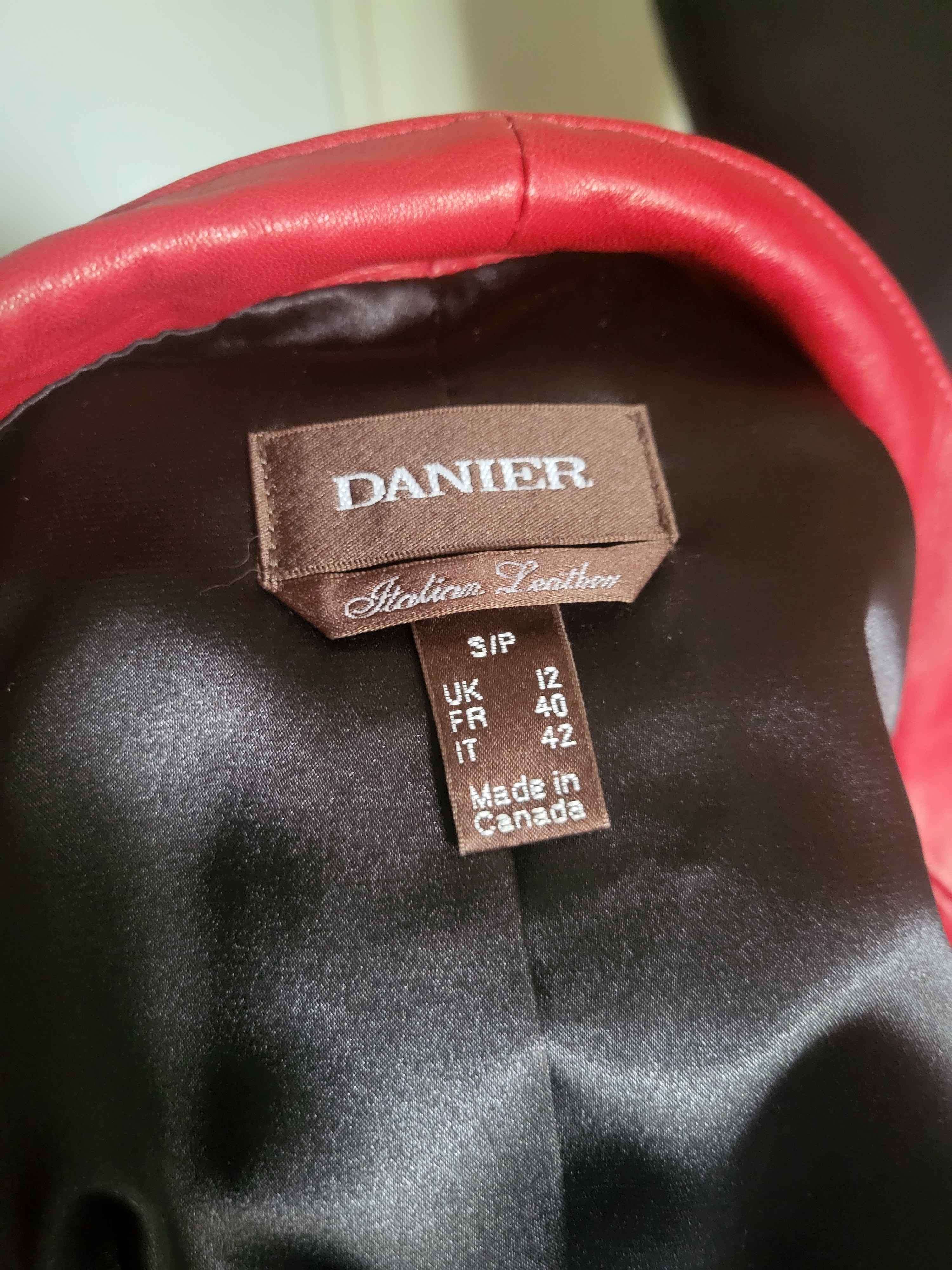 Red Danier Leather Jacket - photo 3