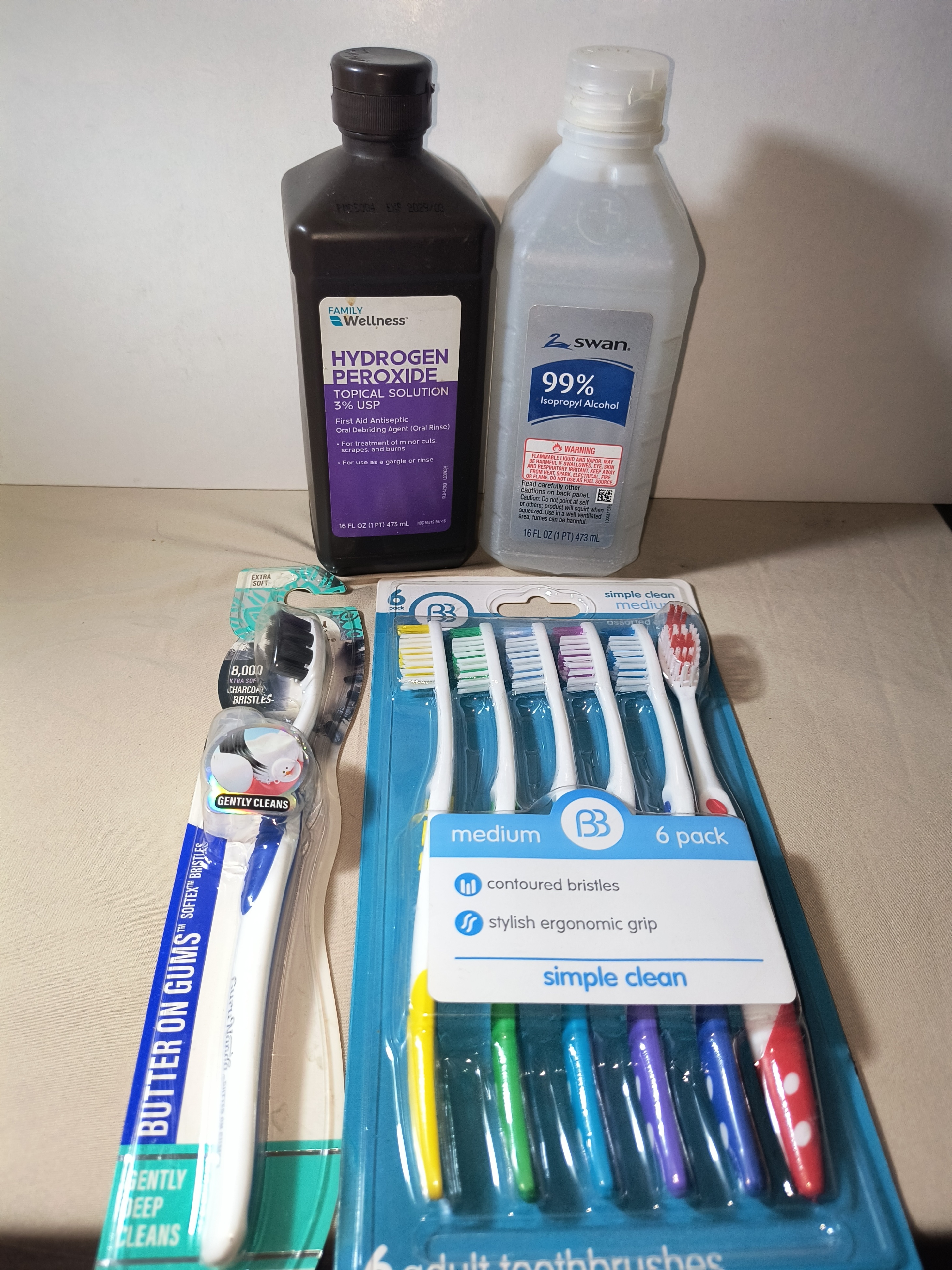 Oral Care & First Aid Essentials Lot: Toothbrush Multi-Pack!