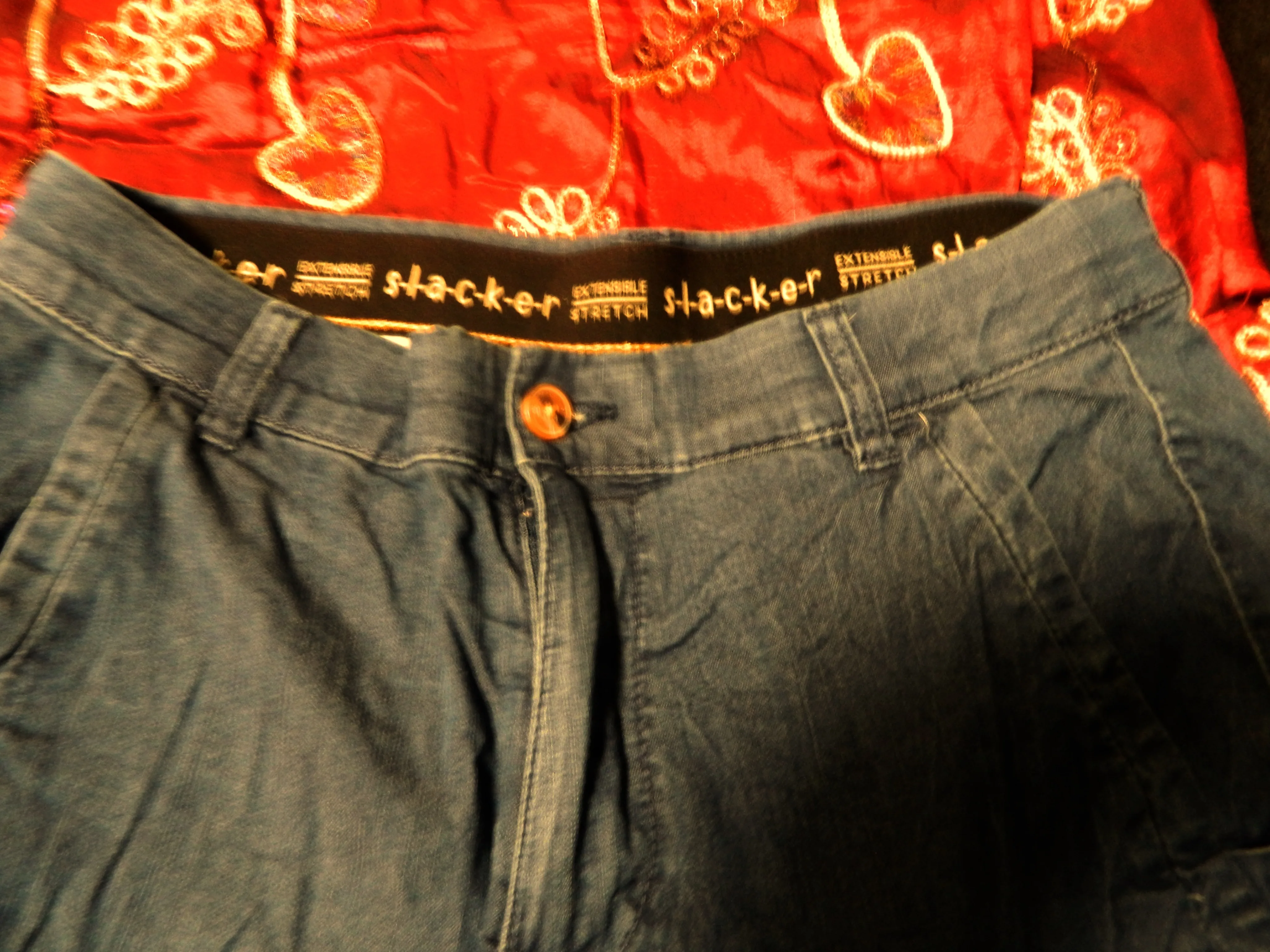 Stacker brand stretchable blue jeans Shorts - photo 2
