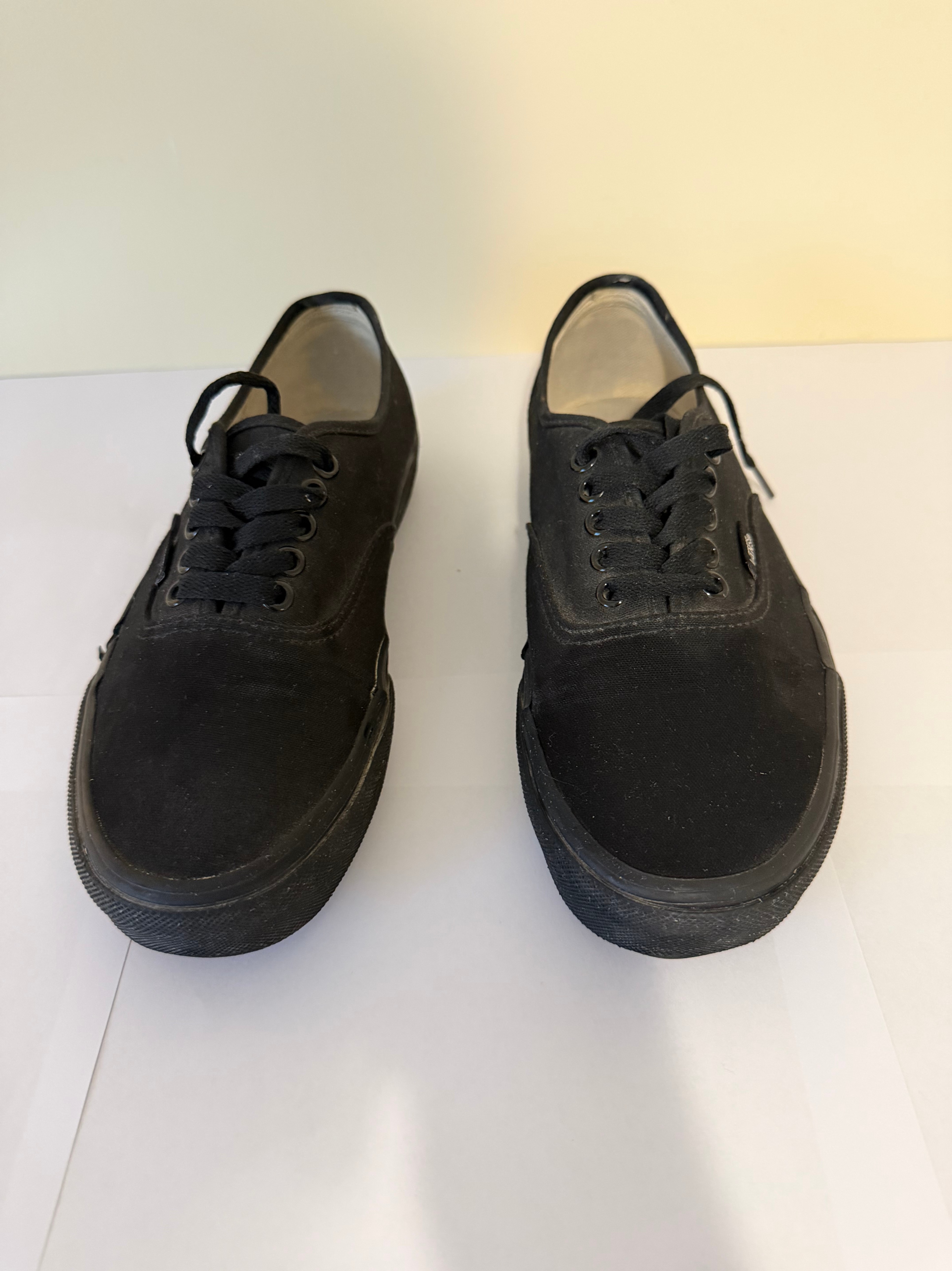 Vans Authentic Blackout Canvas Sneakers – Men 7.5 / Women 9