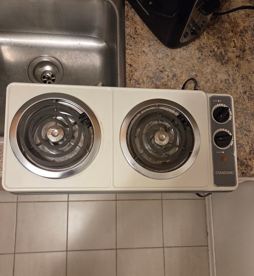 Standard" Double Burner Electric Hot Plate – Works Perfectly!