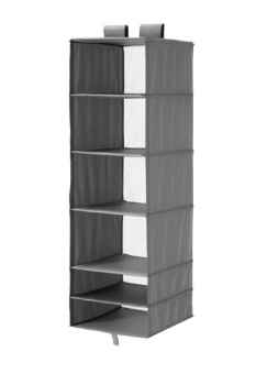 SKUBB Organizer with 6 compartments, dark gray