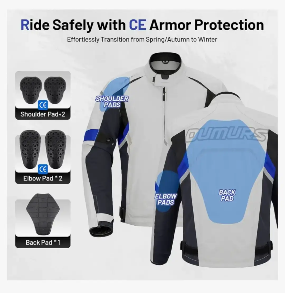 OUMURS Motorcycle Jacket Size XL - photo 4