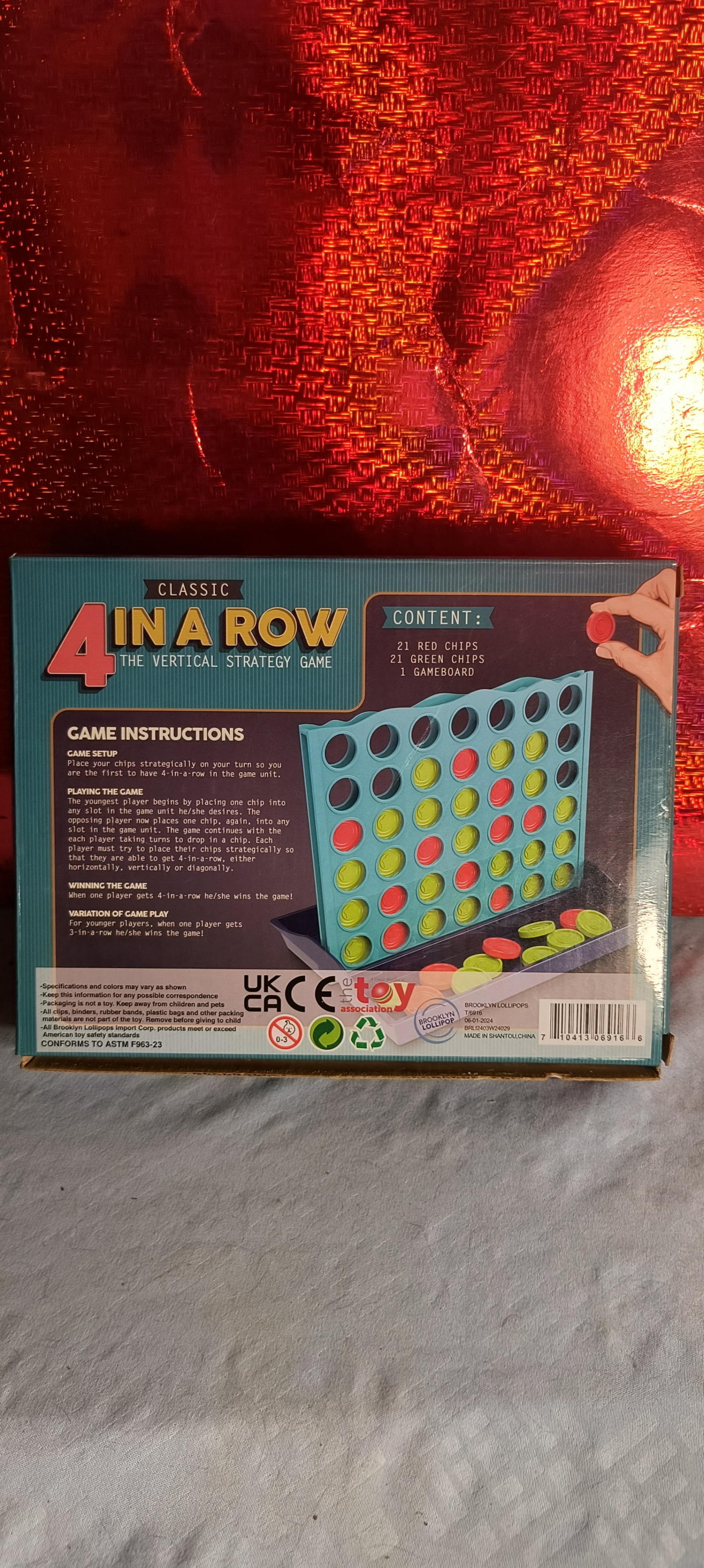 Classic 4 In A Row Board Game | Game Room l Strategy Game!! - photo 3