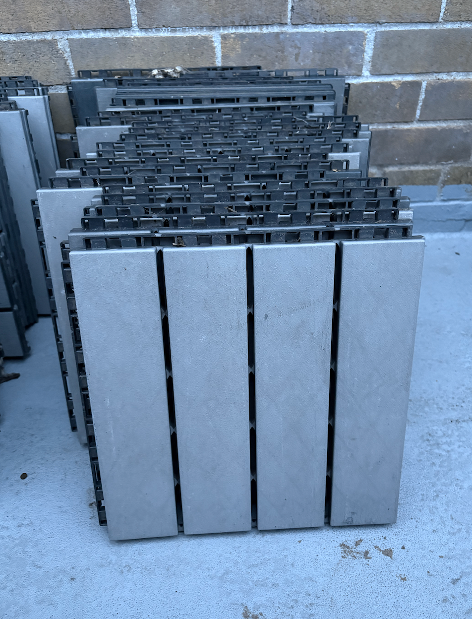 107 Pcs / Sq ft Goovilla Interlocking Balcony Tiles – Grey - photo 2